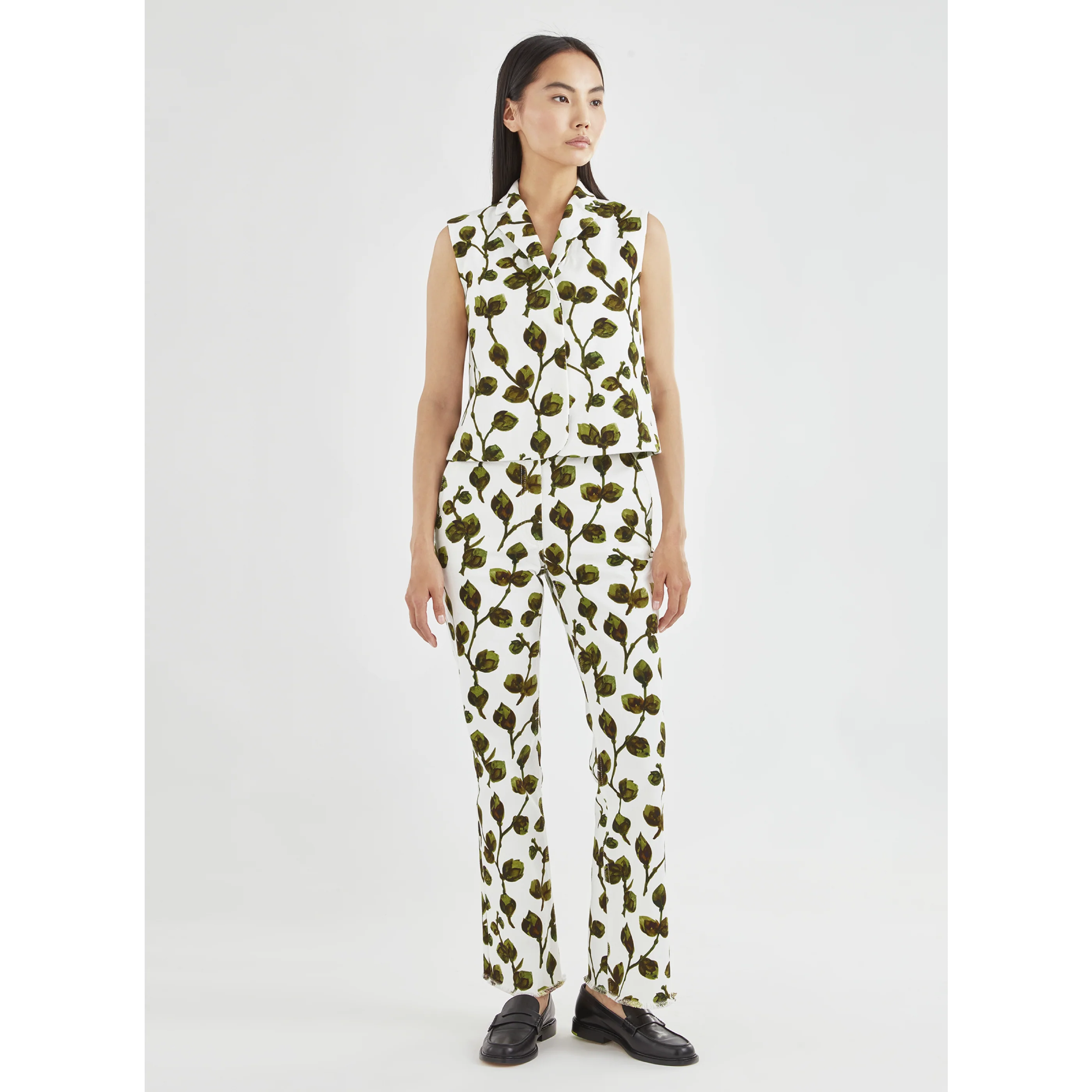 Gilet Sans Manches - Végétaux - Kaki - Image 2