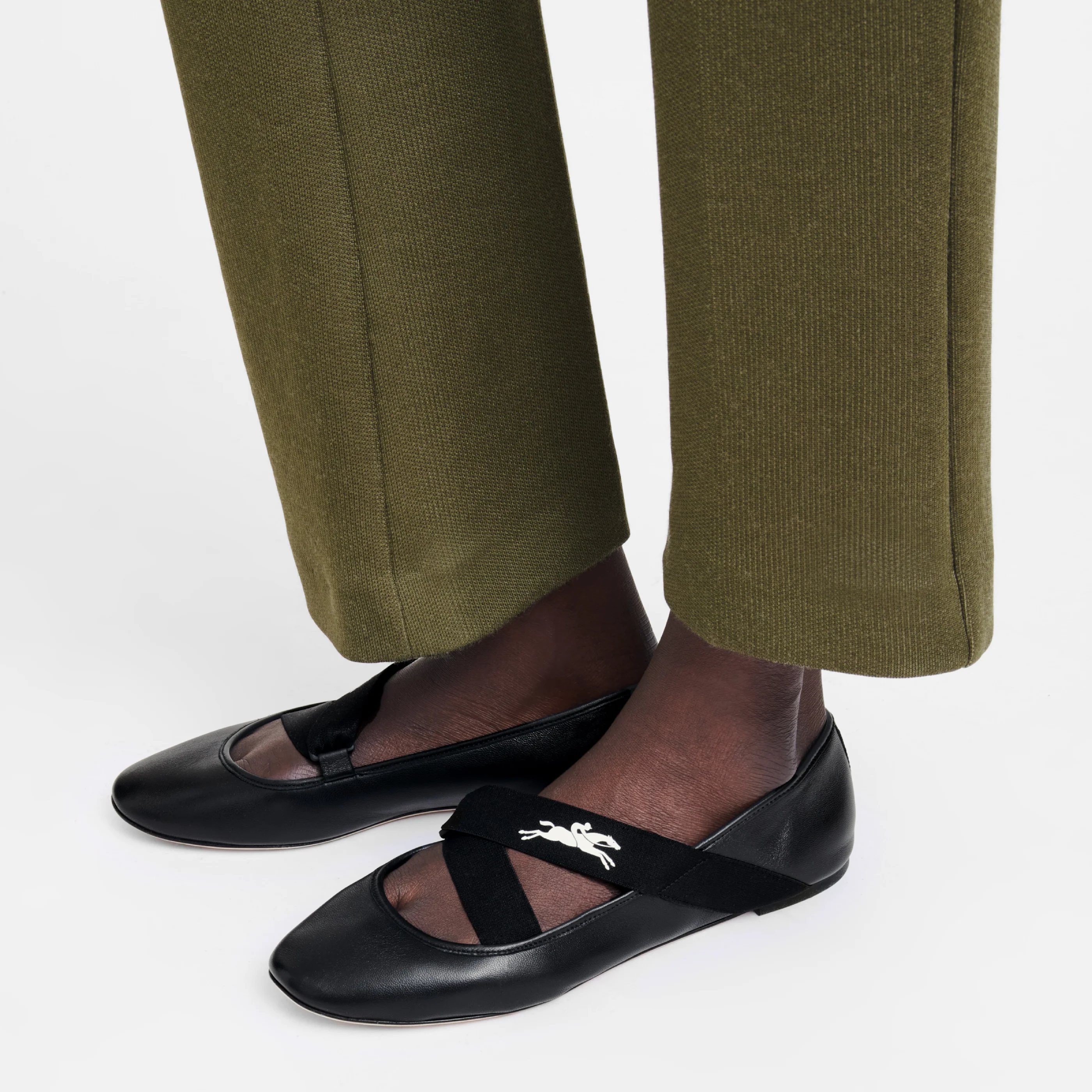 Ballerines - Strape - Noir - Image 2