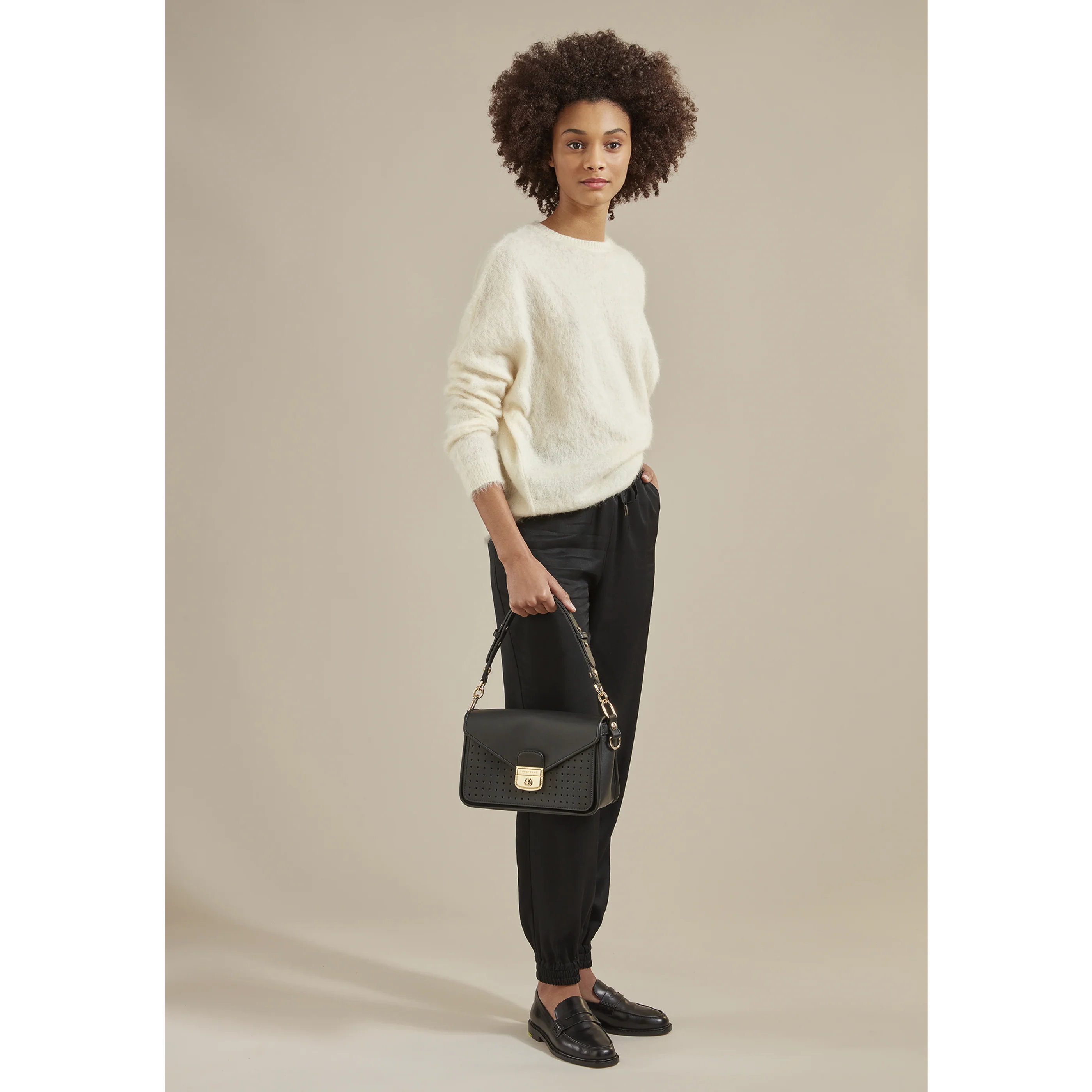 Sac Porté Travers S - Mademoiselle Longchamp - Noir - Image 2