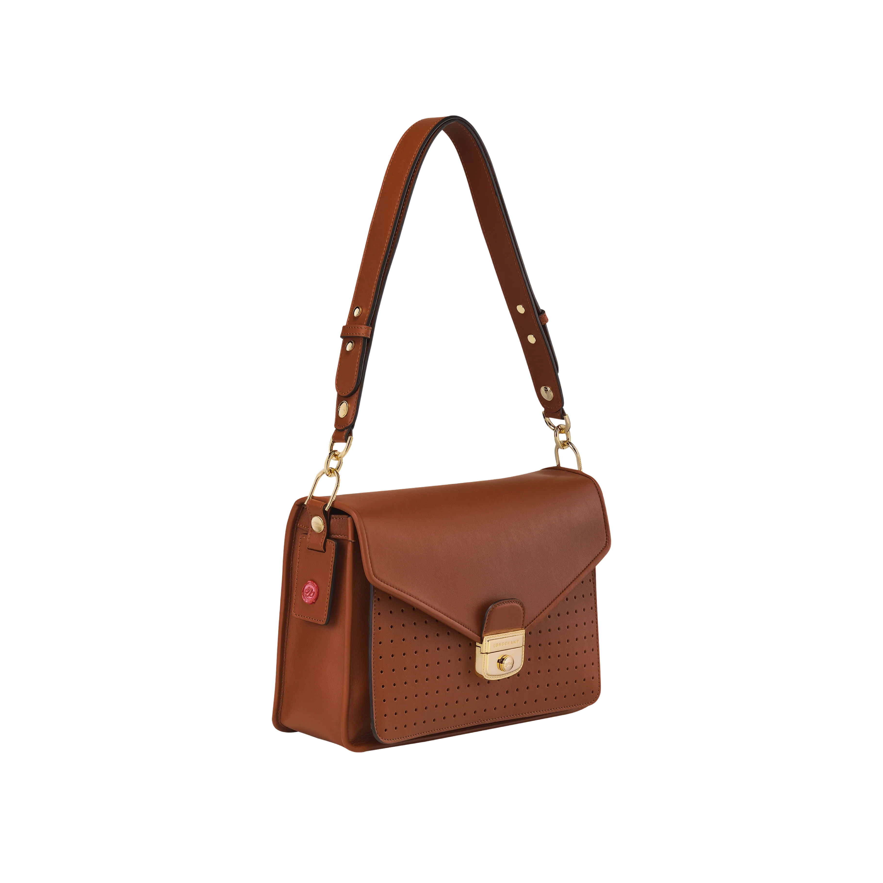 Sac Porté Épaule M - Mademoiselle Longchamp - Cognac - Image 2