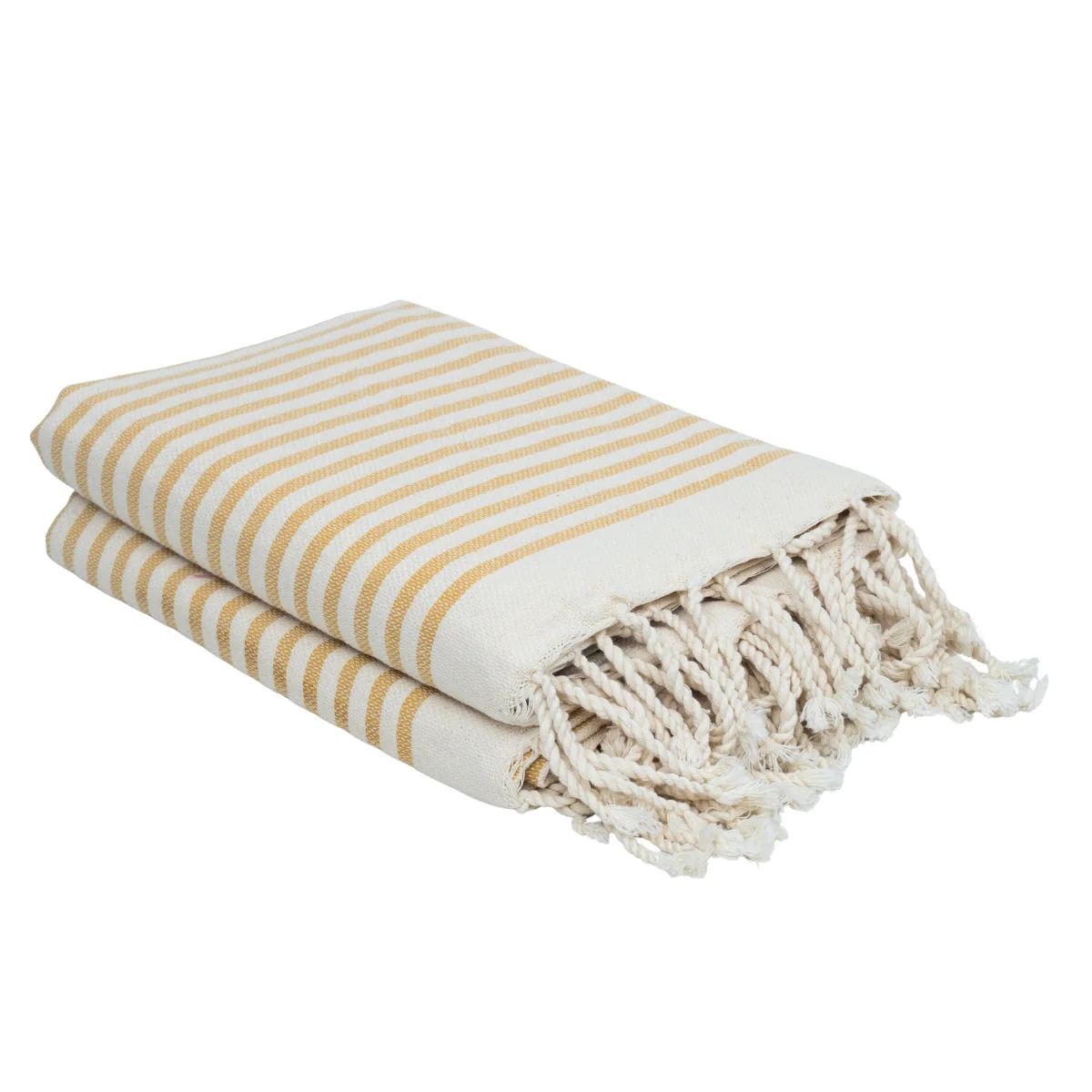 Lot De 2 Foutas - Coton - Jaune Moutarde - Hossegor - Image 11