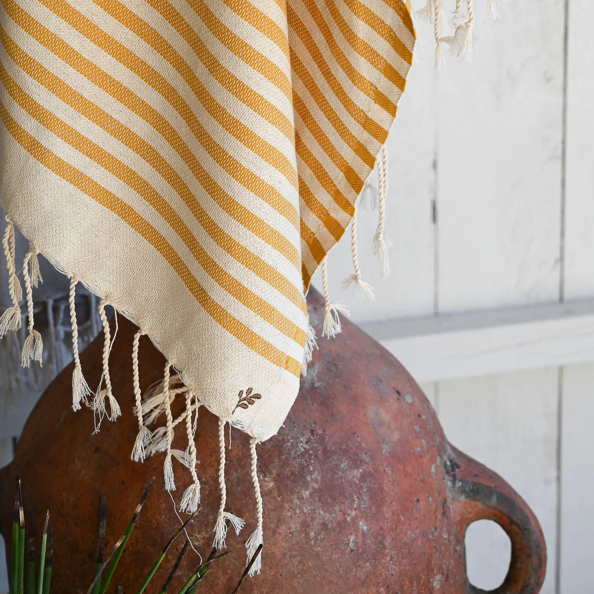 Lot De 2 Foutas - Coton - Jaune Moutarde - Hossegor - Image 7