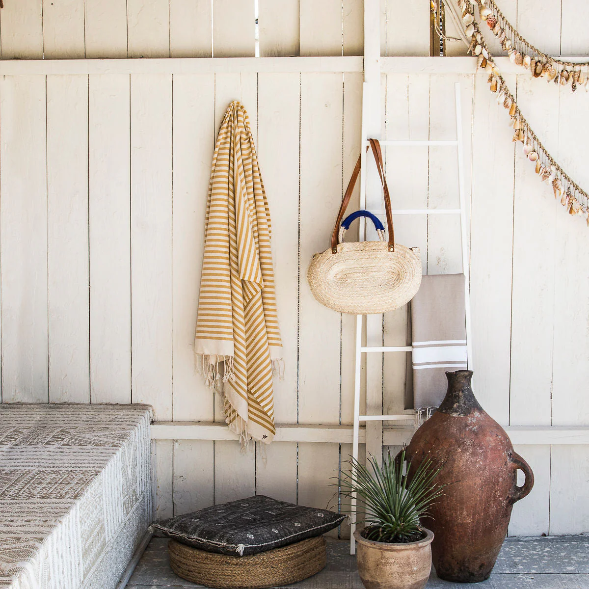 Lot De 2 Foutas XXL - Coton - Jaune Moutarde - Hossegor - Image 13