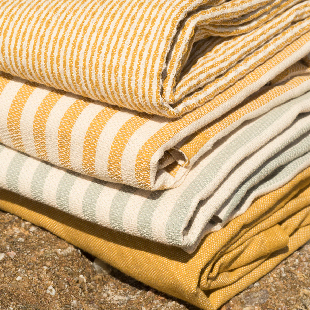 Lot De 2 Foutas XXL - Coton - Jaune Moutarde - Hossegor - Image 16