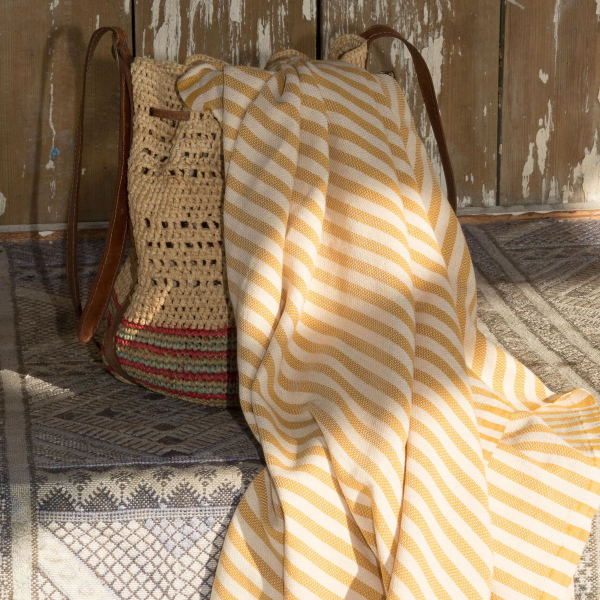 Lot De 2 Foutas XXL - Coton - Jaune Moutarde - Hossegor - Image 18