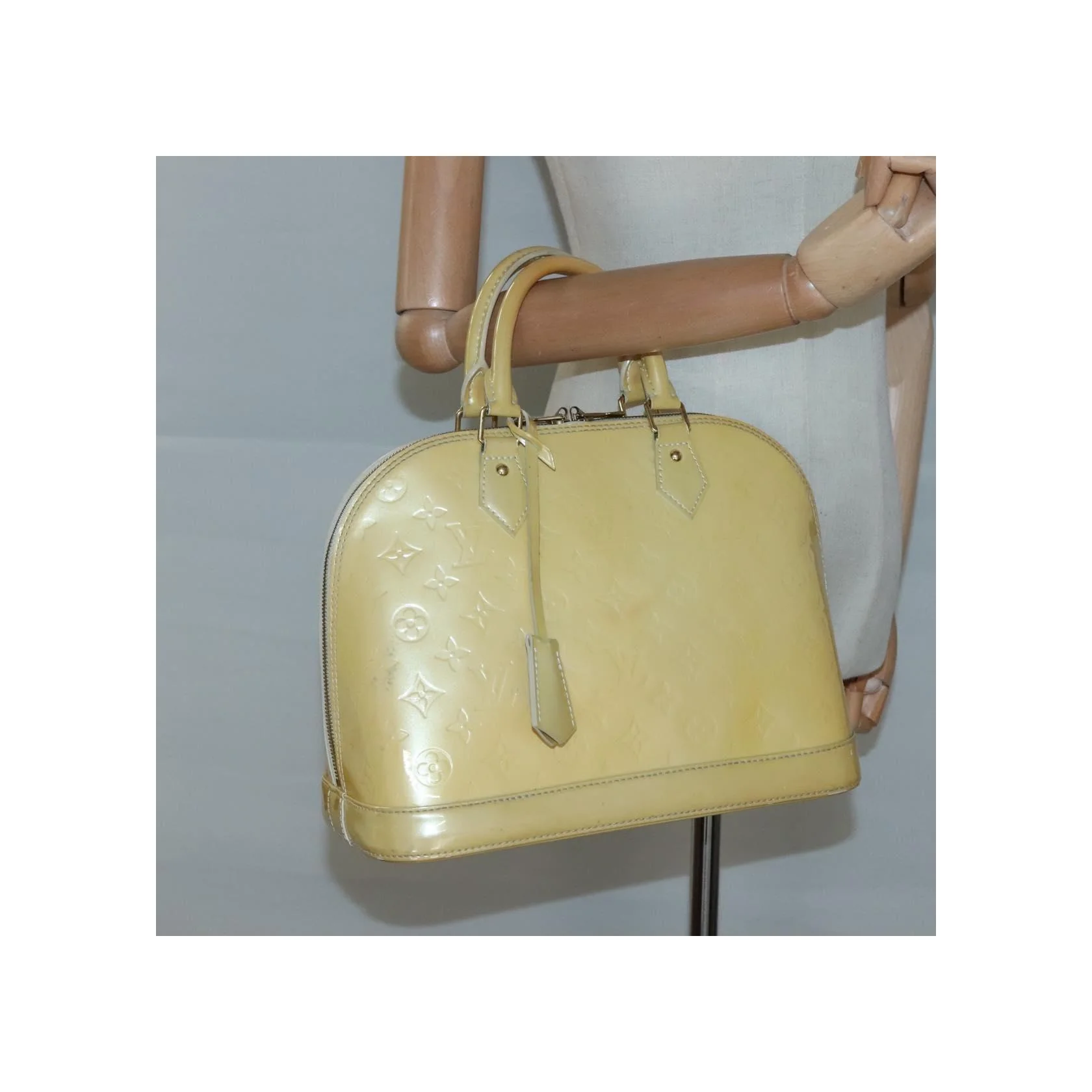 Sac À Main Louis Vuitton Alma - Yellow - Image 15