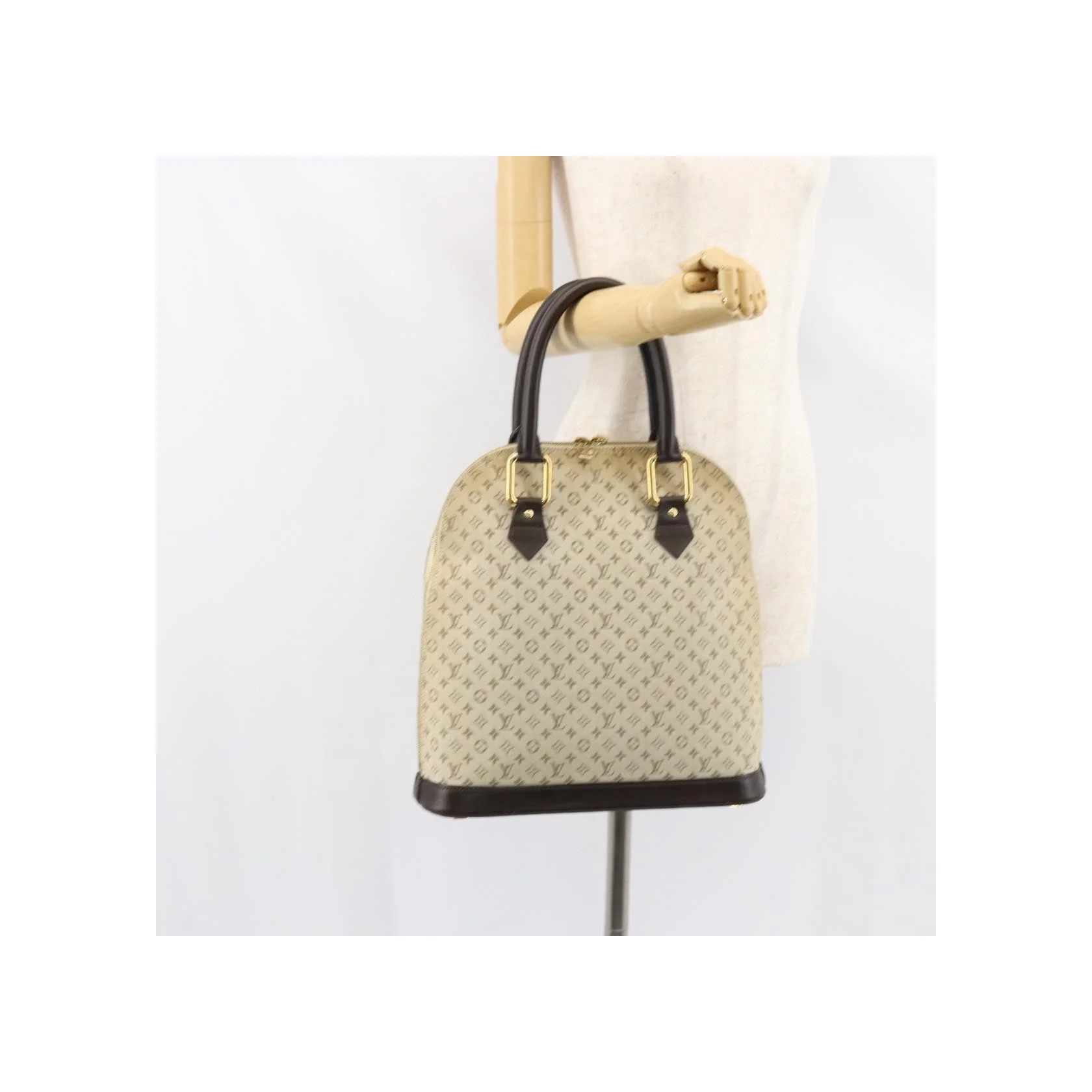 Sac À Main Louis Vuitton Alma - Khaki - Image 14