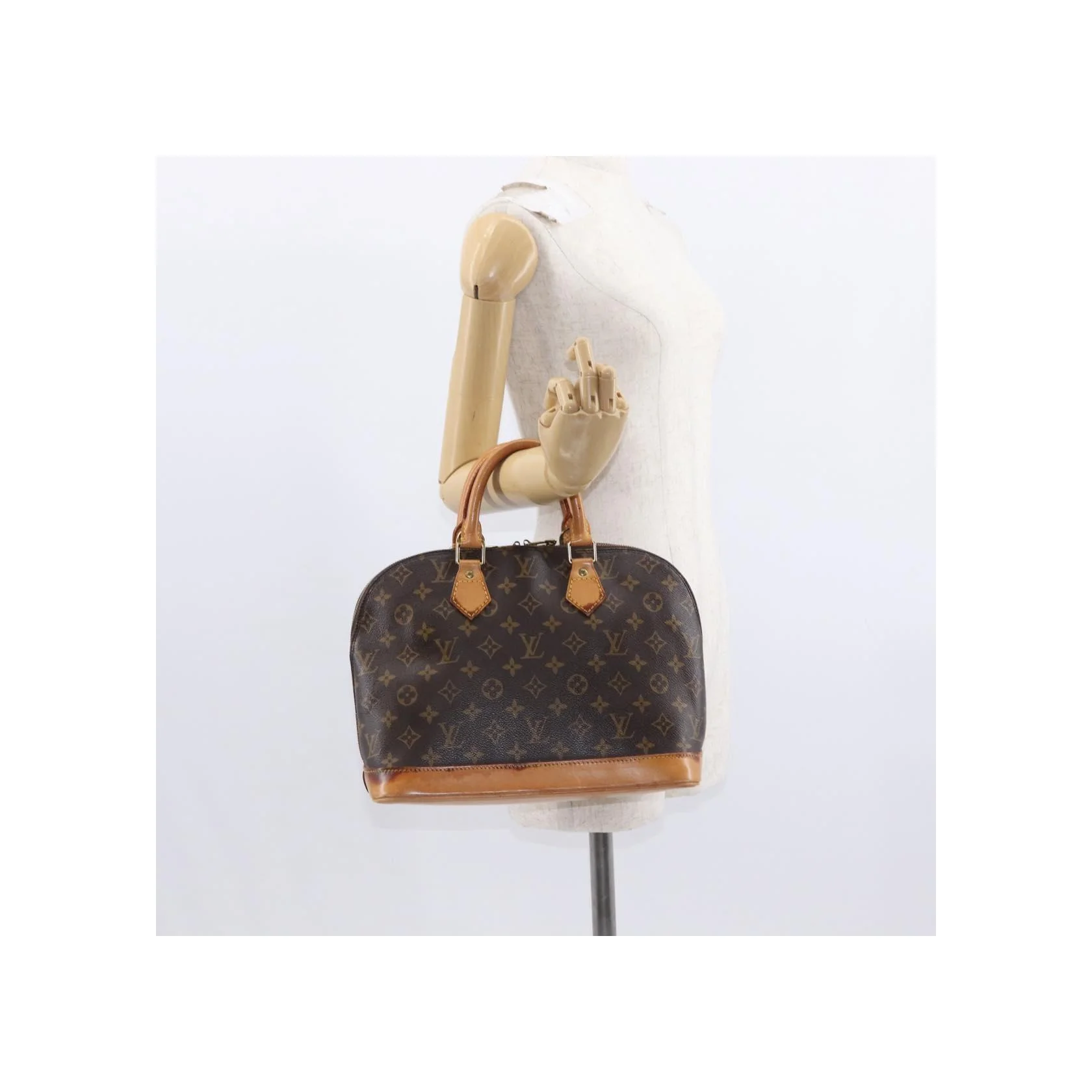 Sac À Main Louis Vuitton Alma - Brown - Image 14