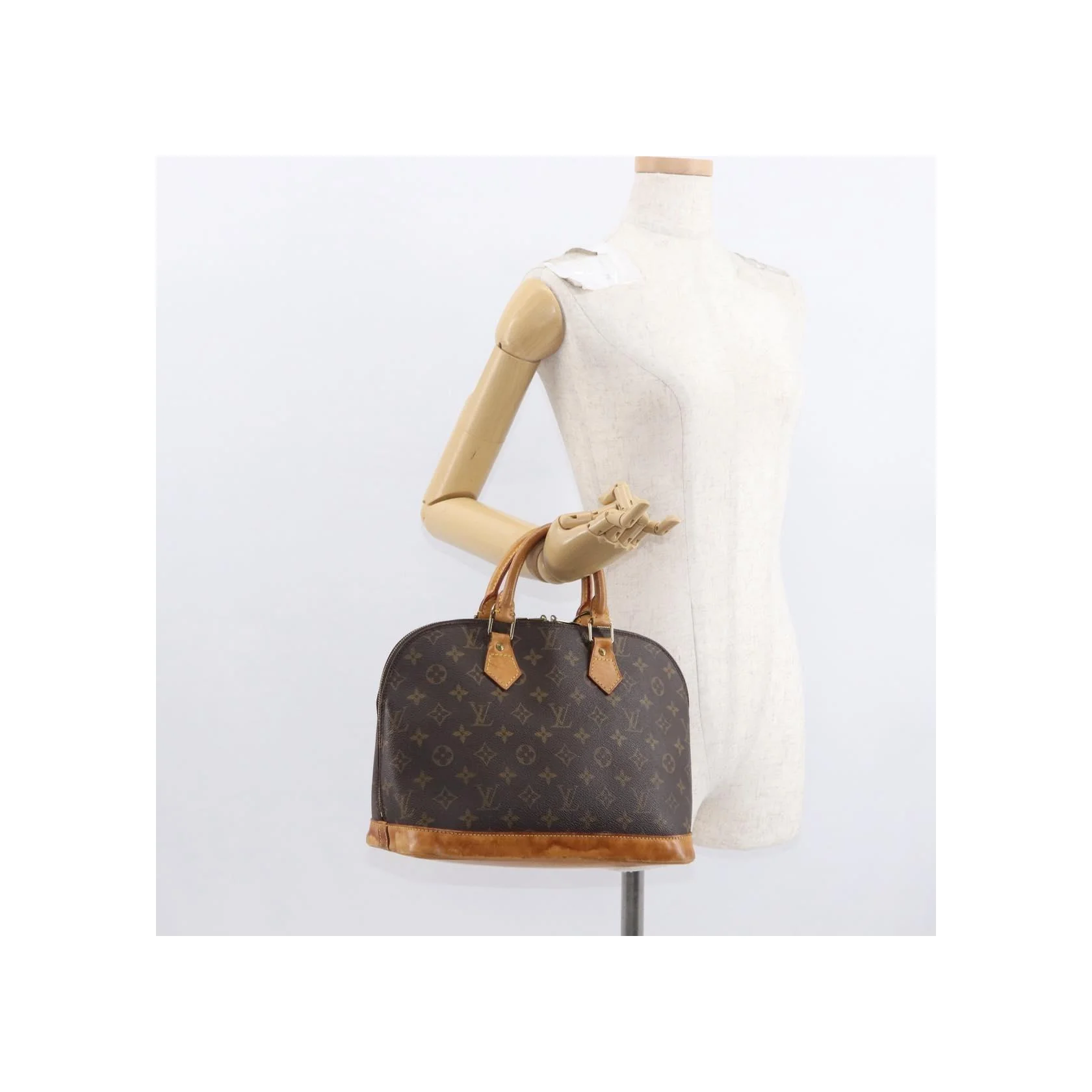 Sac À Main Louis Vuitton Alma - Brown - Image 14