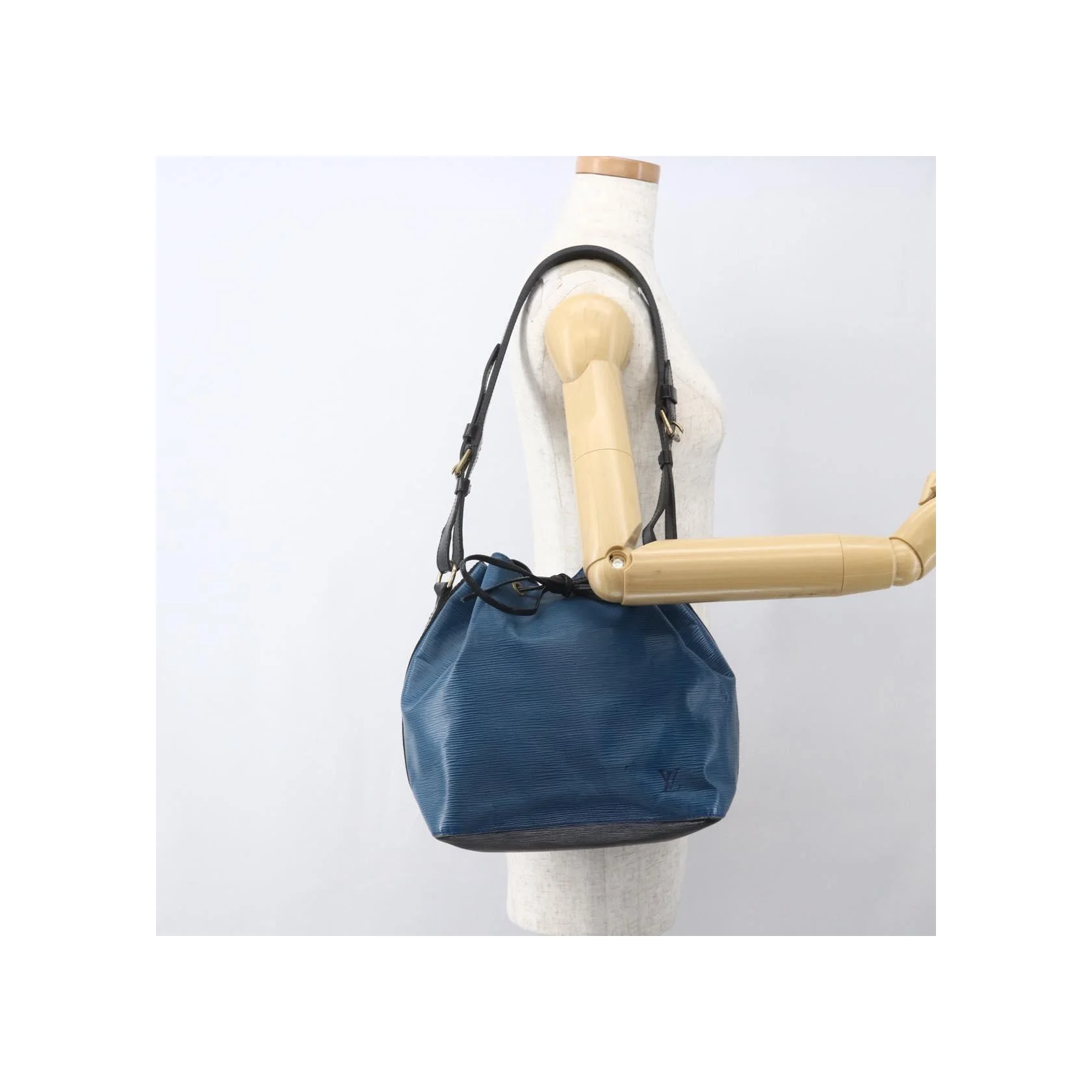 Sac À Main Louis Vuitton Petit Noé Bicolore - Blue - Image 14