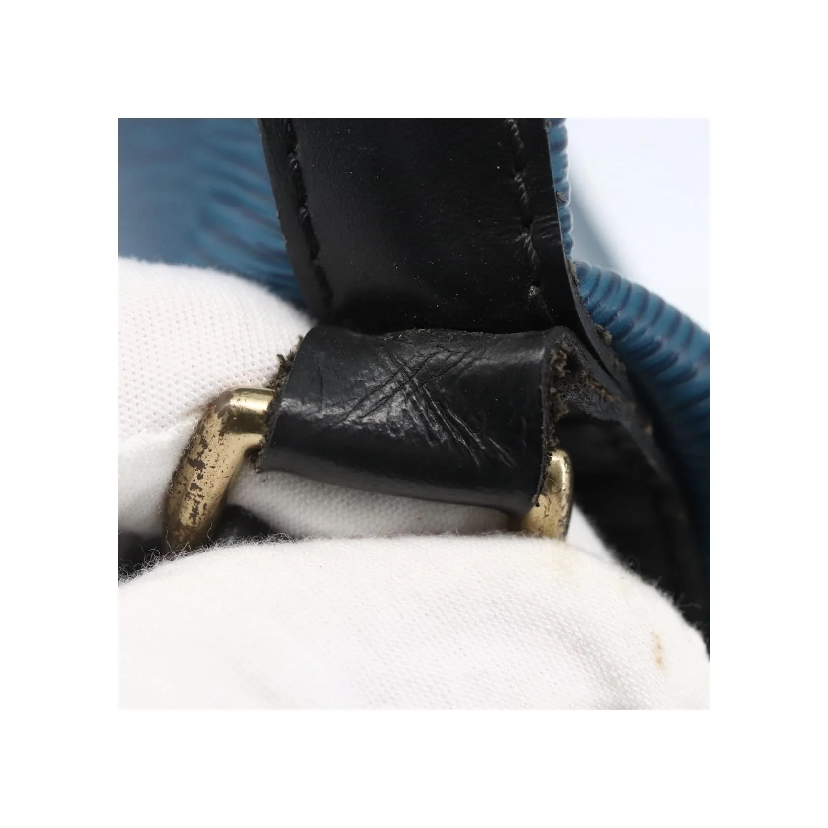 Sac À Main Louis Vuitton Petit Noé Bicolore - Blue - Image 7