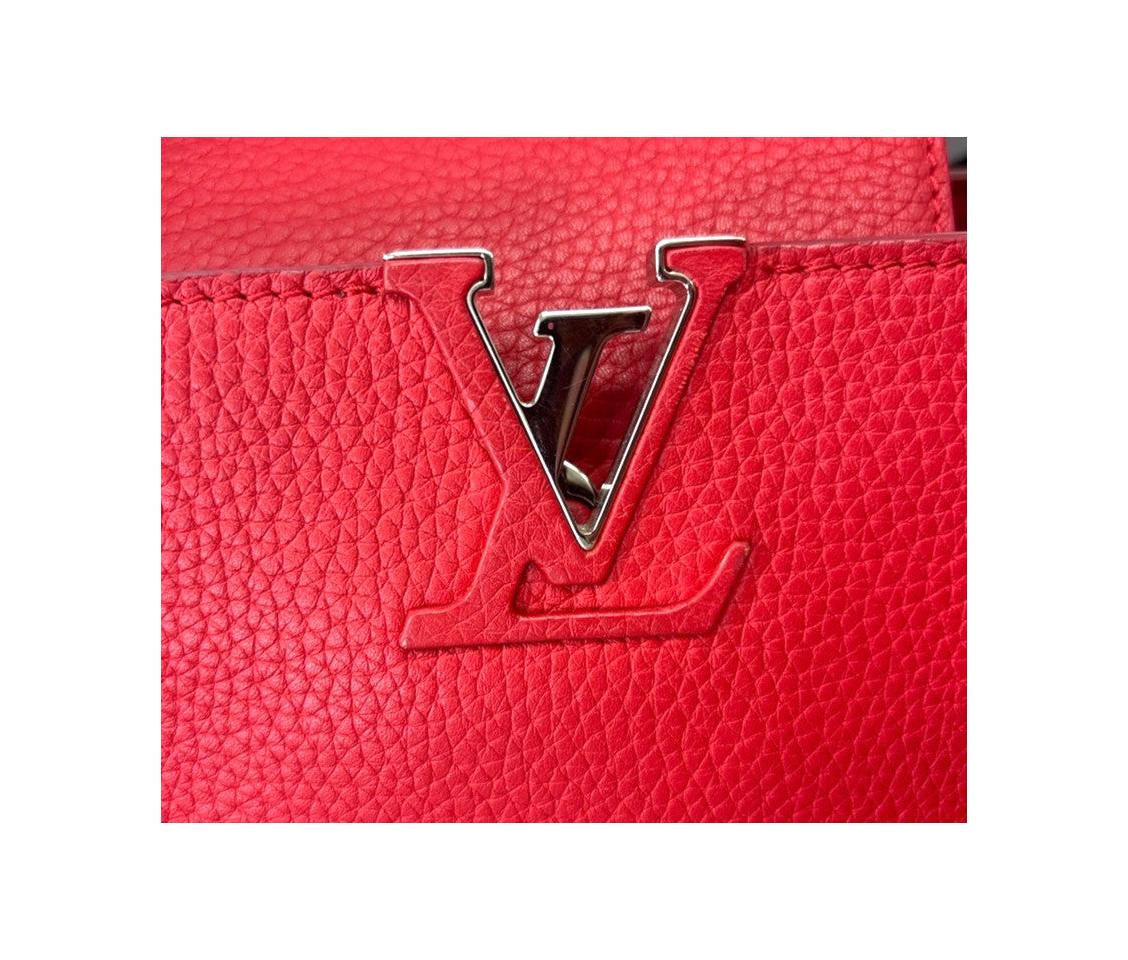 Sac Louis Vuitton Capucines - Red - Image 12