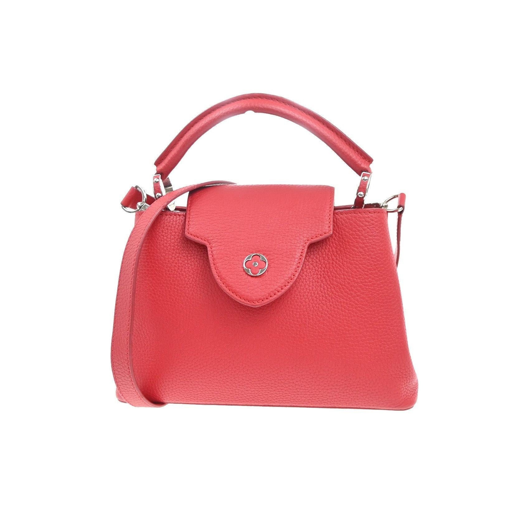 Sac Louis Vuitton Capucines - Red - Image 13