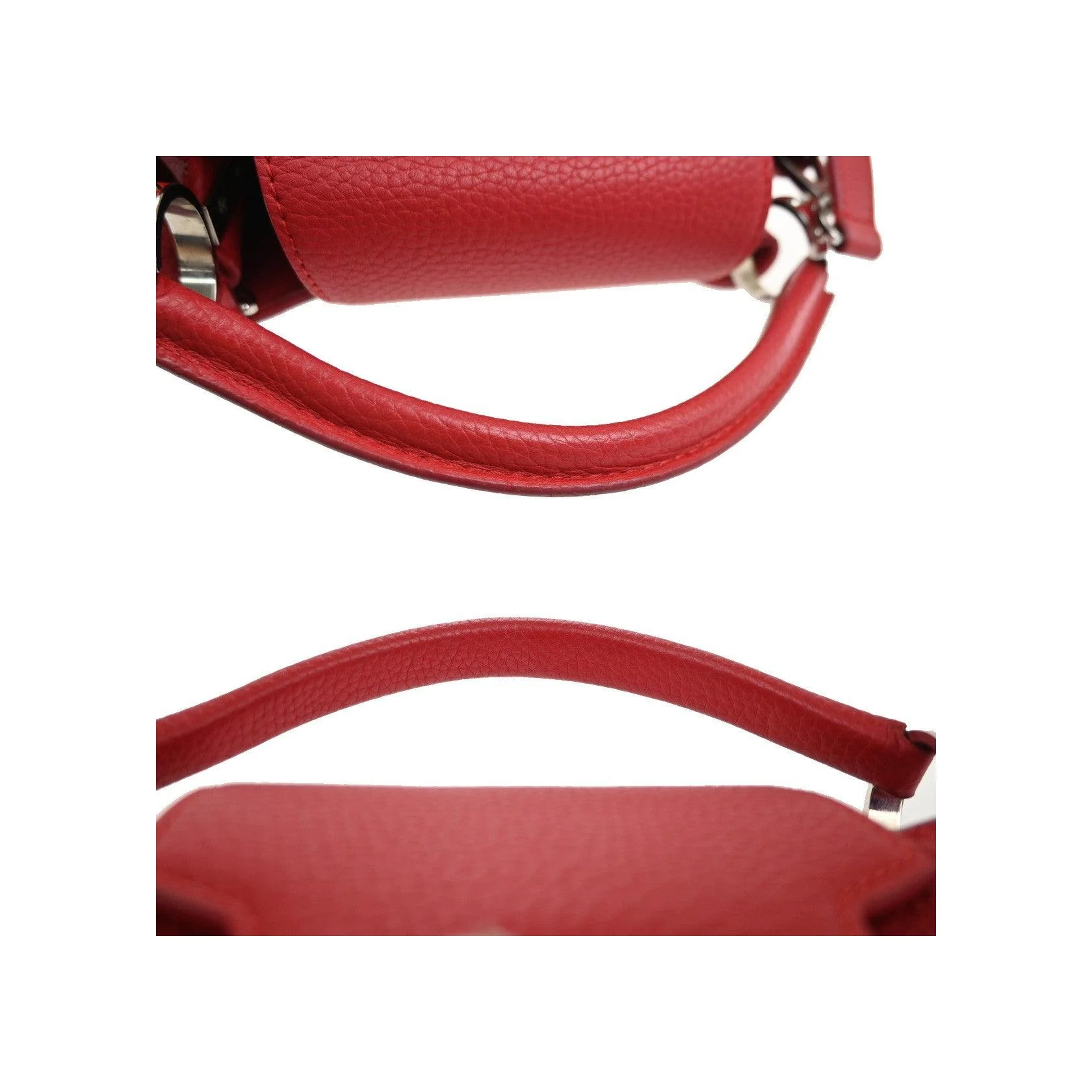 Sac Louis Vuitton Capucines - Red - Image 14