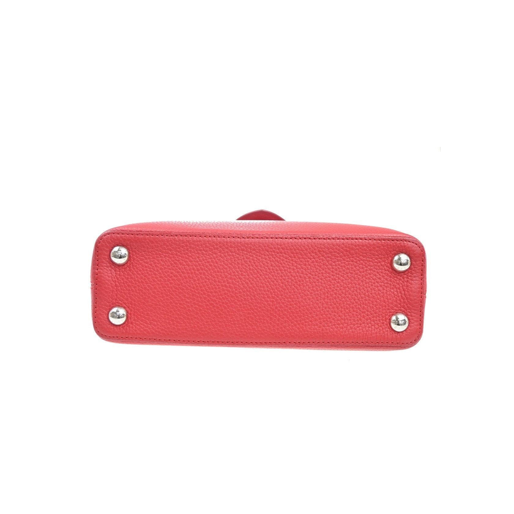 Sac Louis Vuitton Capucines - Red - Image 15