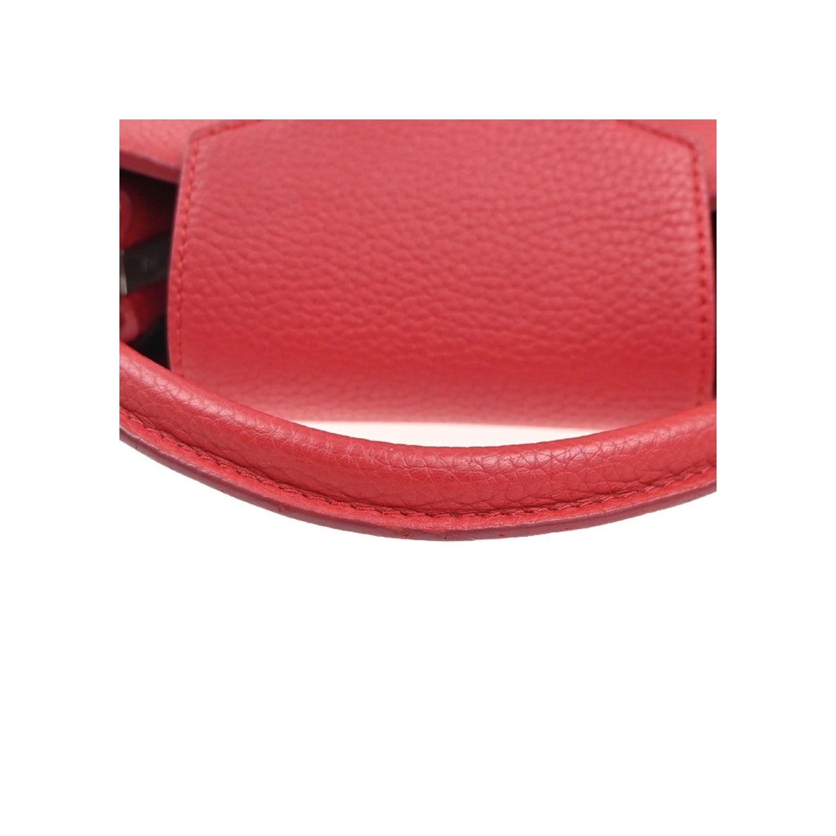 Sac Louis Vuitton Capucines - Red - Image 16