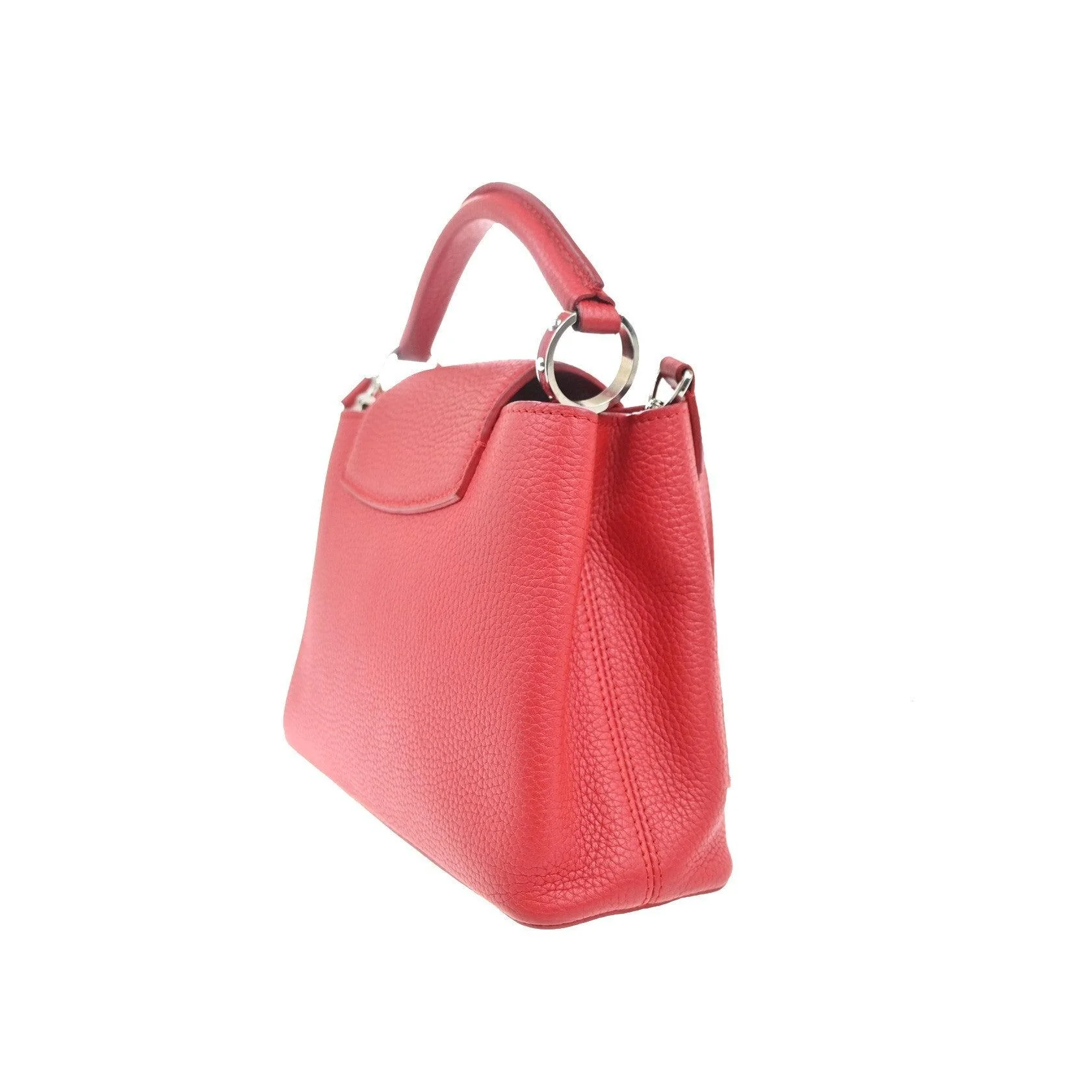 Sac Louis Vuitton Capucines - Red - Image 4