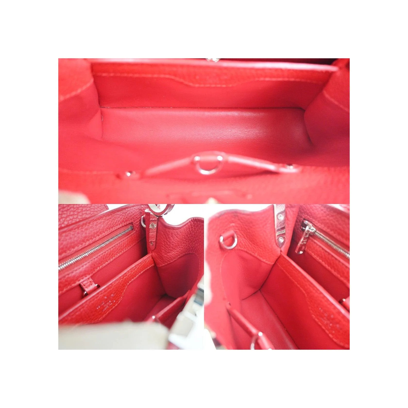 Sac Louis Vuitton Capucines - Red - Image 5