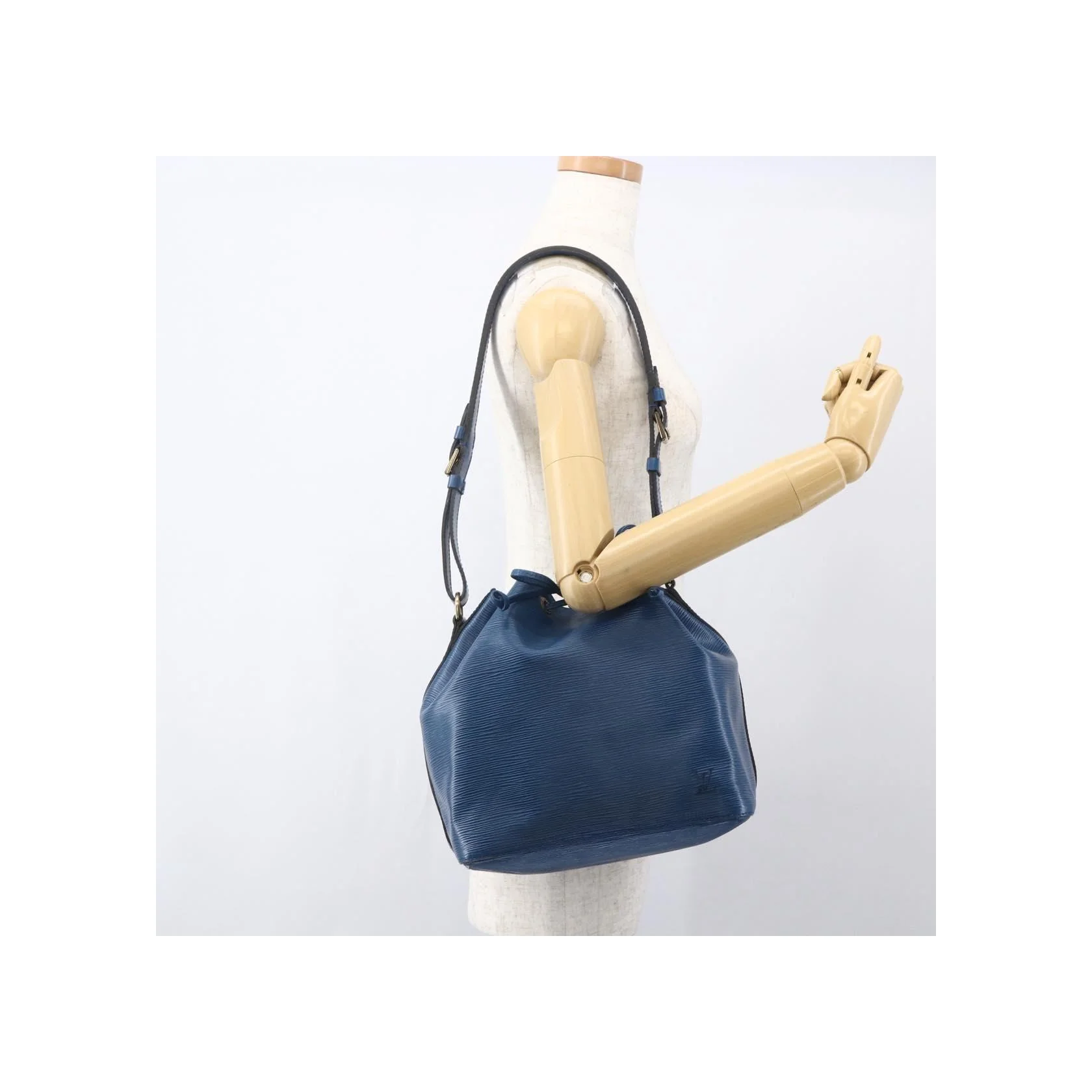 Sac À Main Louis Vuitton Petit Noé - Blue - Image 13