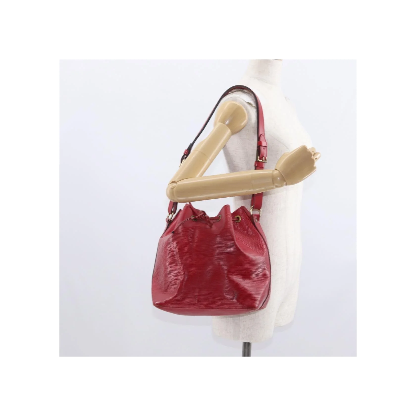 Sac À Main Louis Vuitton Petit Noé - Red - Image 13