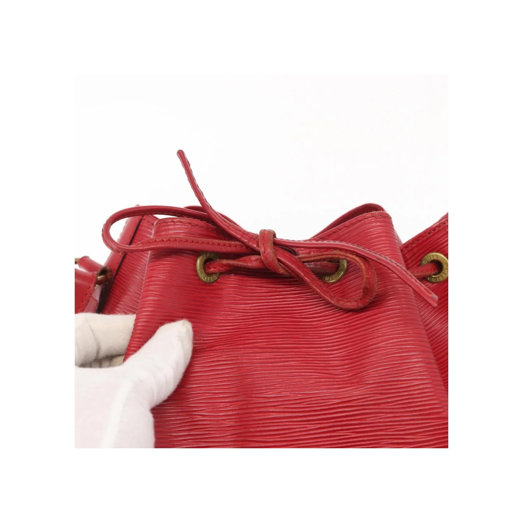 Sac À Main Louis Vuitton Petit Noé - Red - Image 19