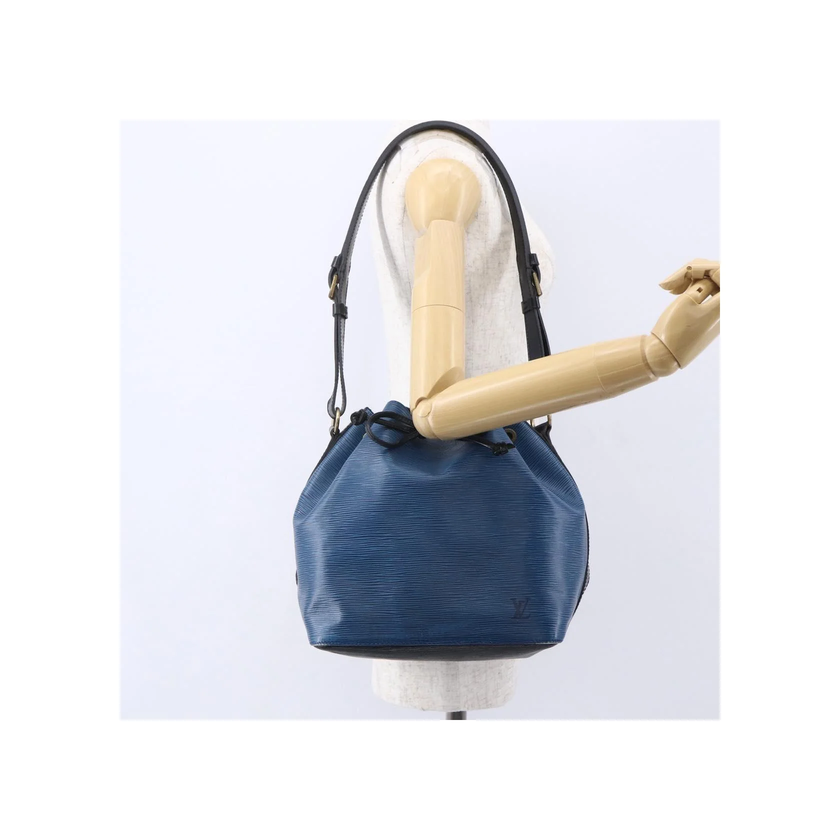 Sac À Main Louis Vuitton Petit Noé - Blue - Image 13
