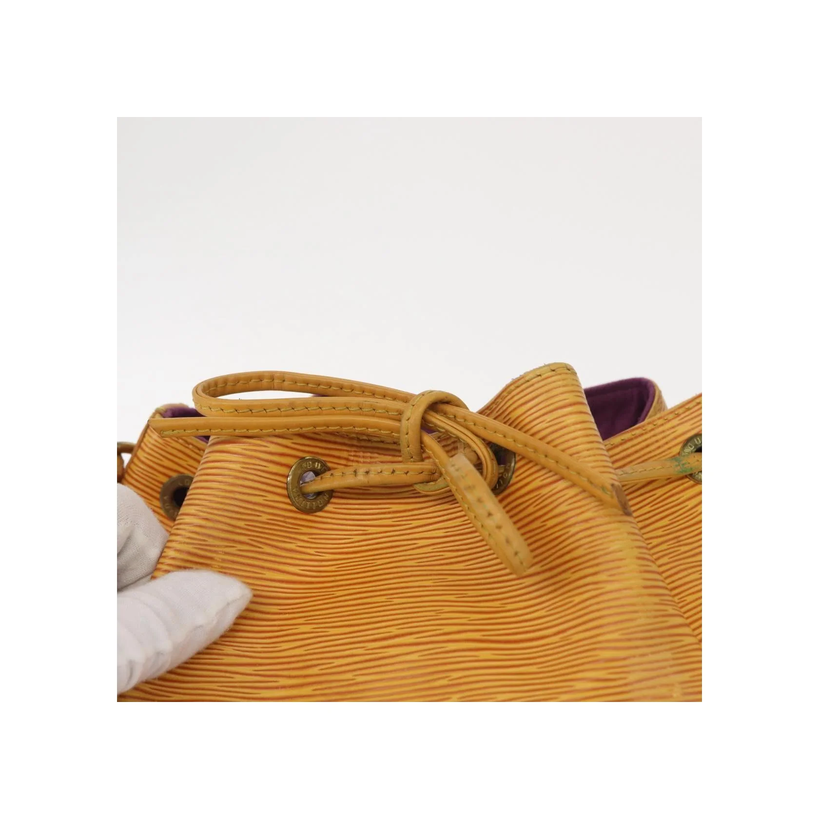 Sac À Main Louis Vuitton Petit Noé - Yellow - Image 16