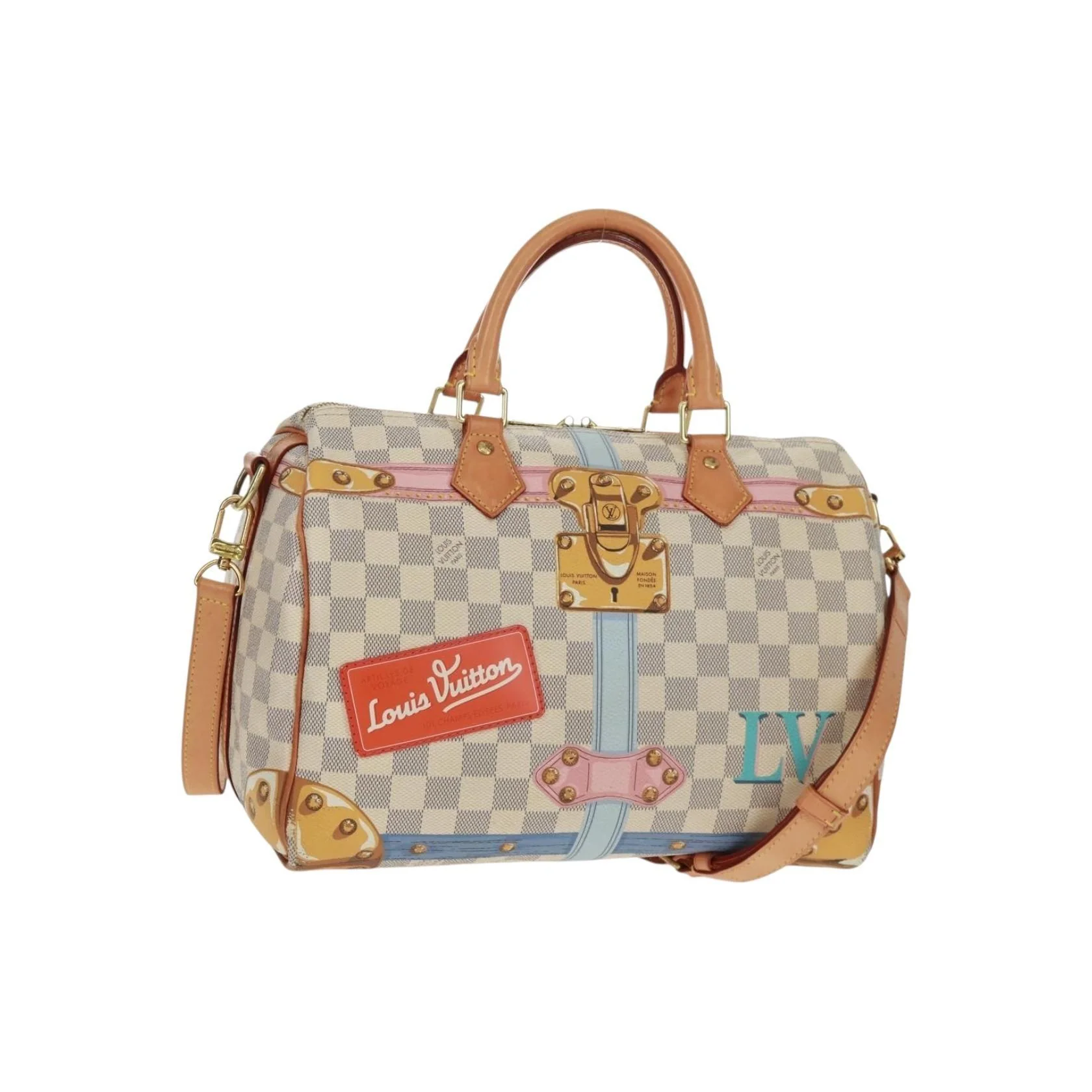 Sac Bandoulière Louis Vuitton Speedy - Multicolour - Image 18