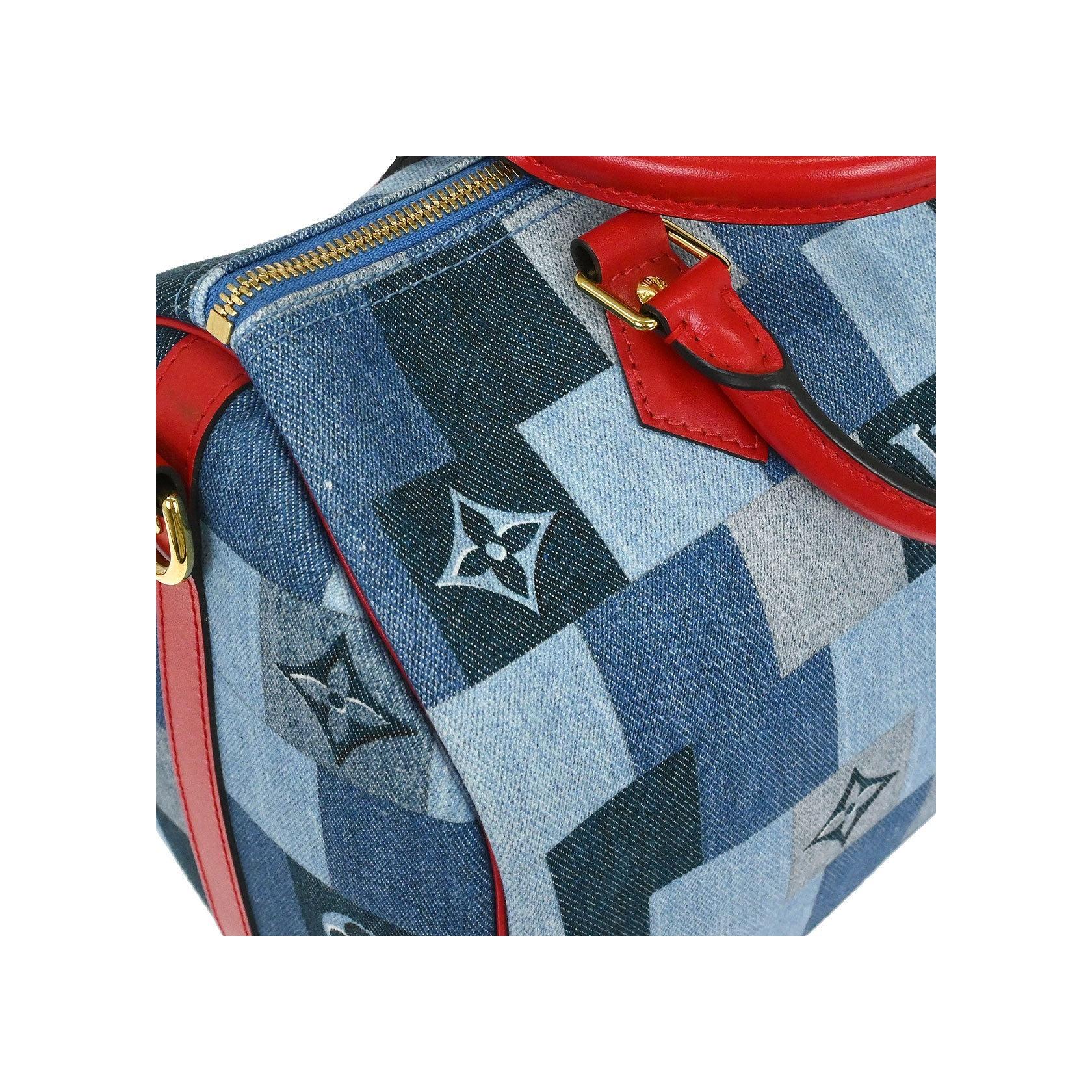 Sac Bandoulière Louis Vuitton Speedy - Blue - Image 10