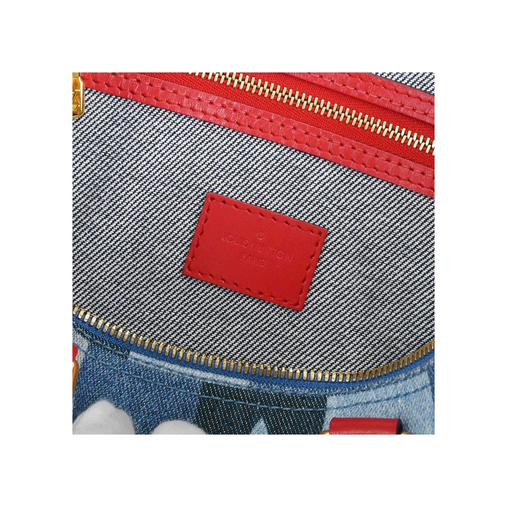 Sac Bandoulière Louis Vuitton Speedy - Blue - Image 5