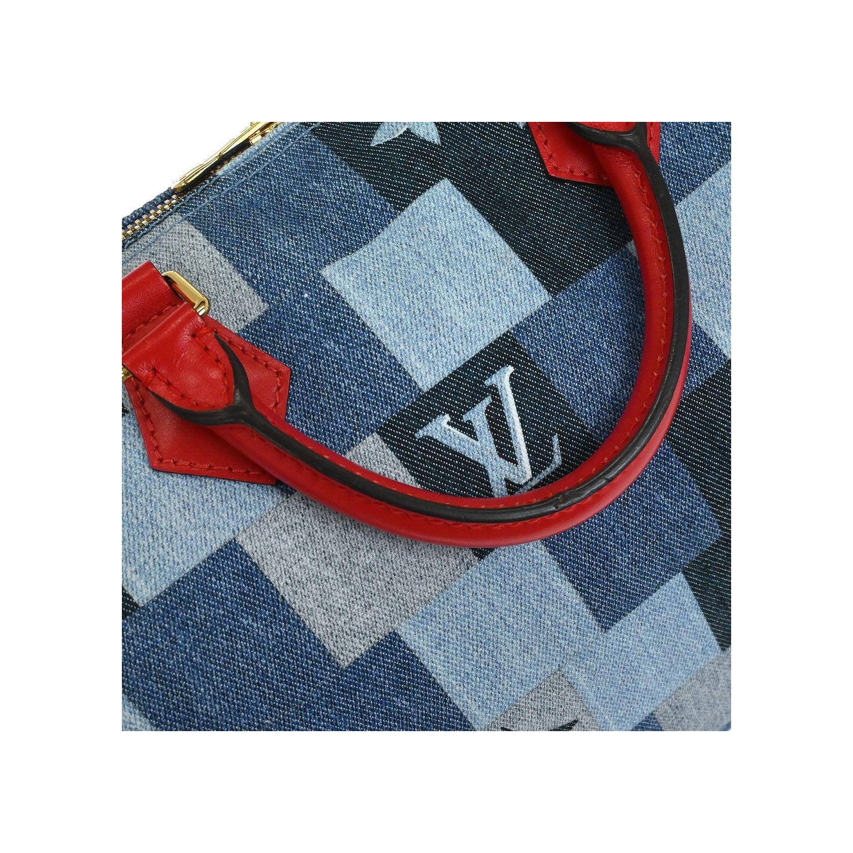 Sac Bandoulière Louis Vuitton Speedy - Blue - Image 7