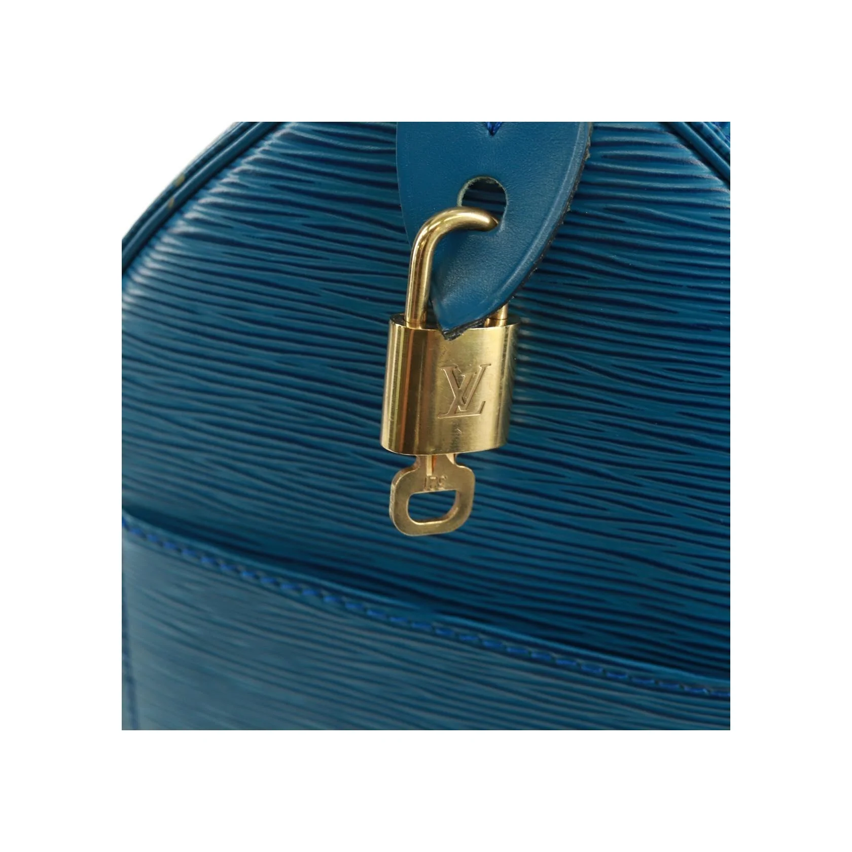 Sac À Main Louis Vuitton Speedy - Blue - Image 14