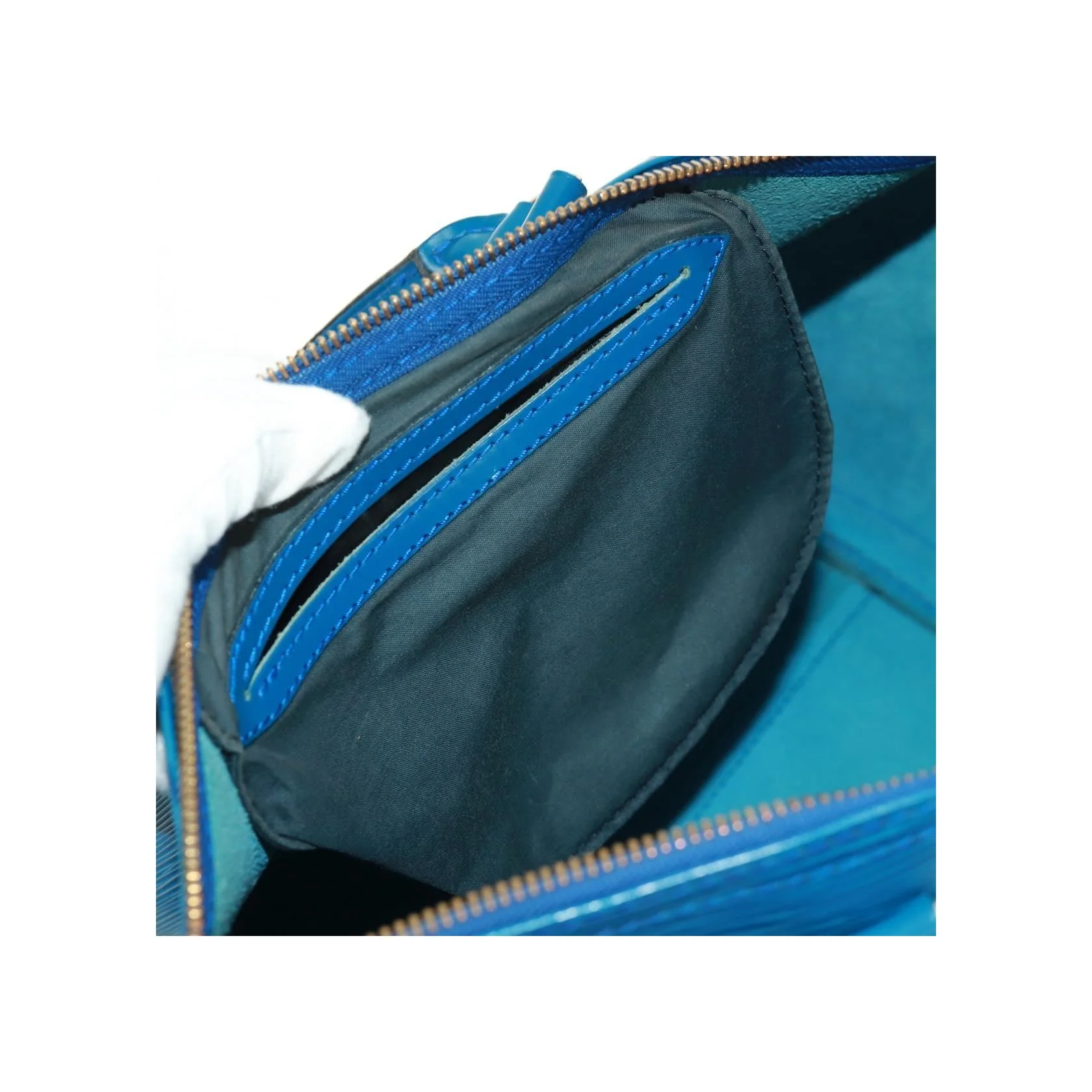 Sac À Main Louis Vuitton Speedy - Blue - Image 23