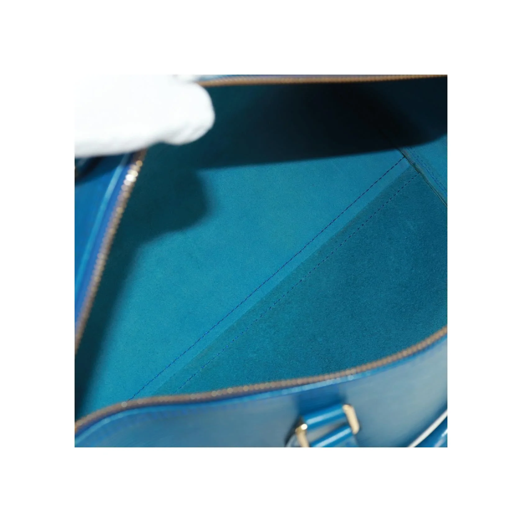 Sac À Main Louis Vuitton Speedy - Blue - Image 5