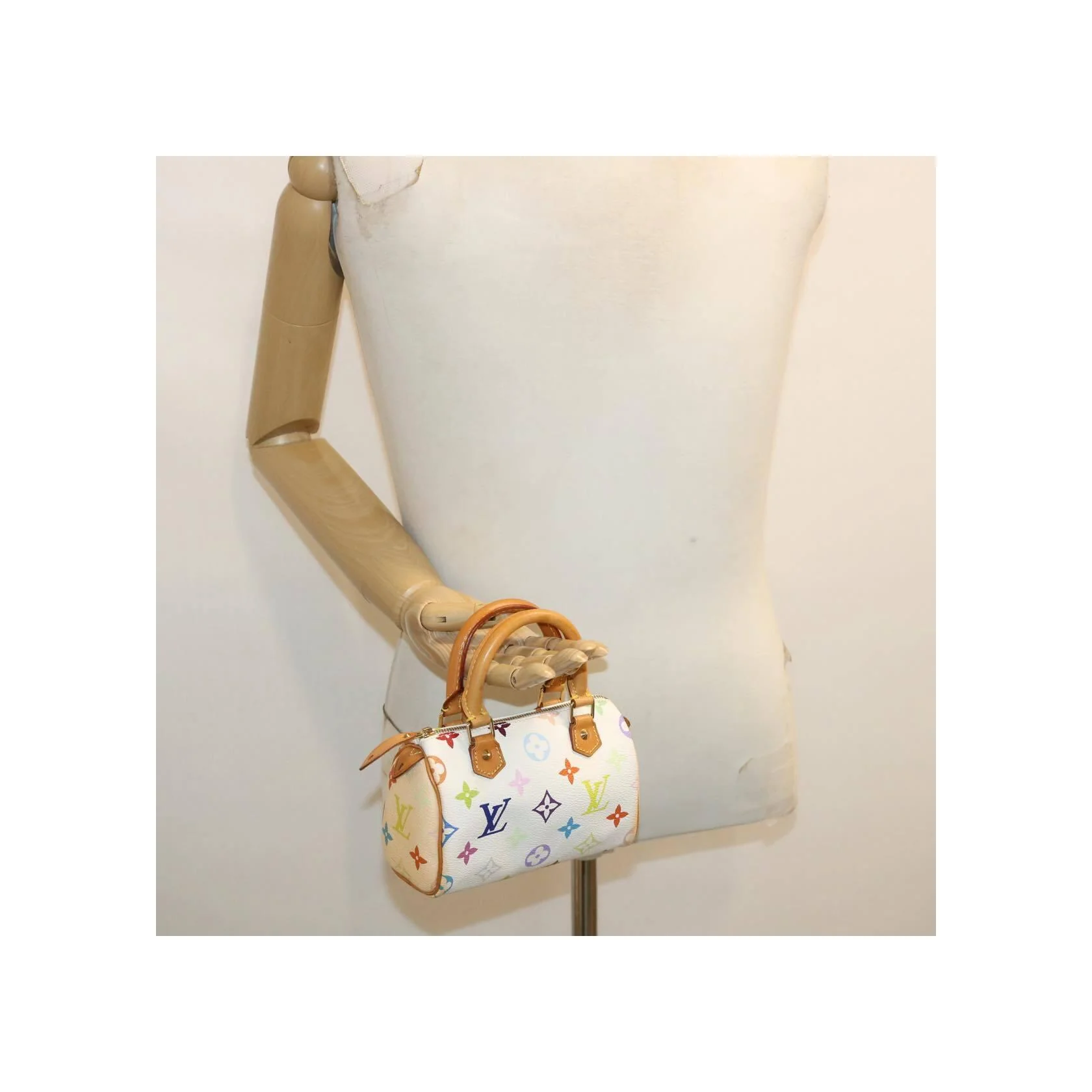 Sac À Main Louis Vuitton Speedy Mini Hl - White - Image 14