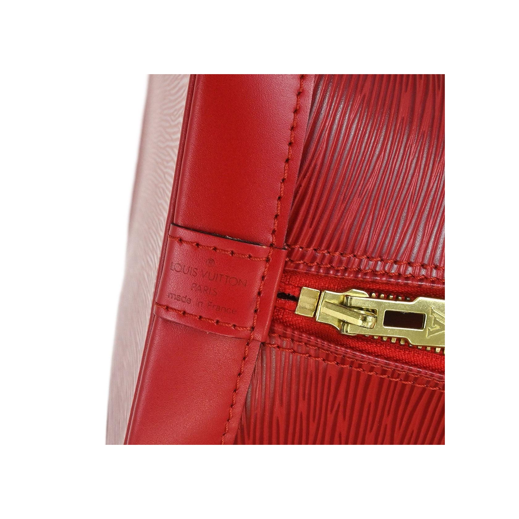 Sac À Main Louis Vuitton Alma Vintage - Red - Image 4