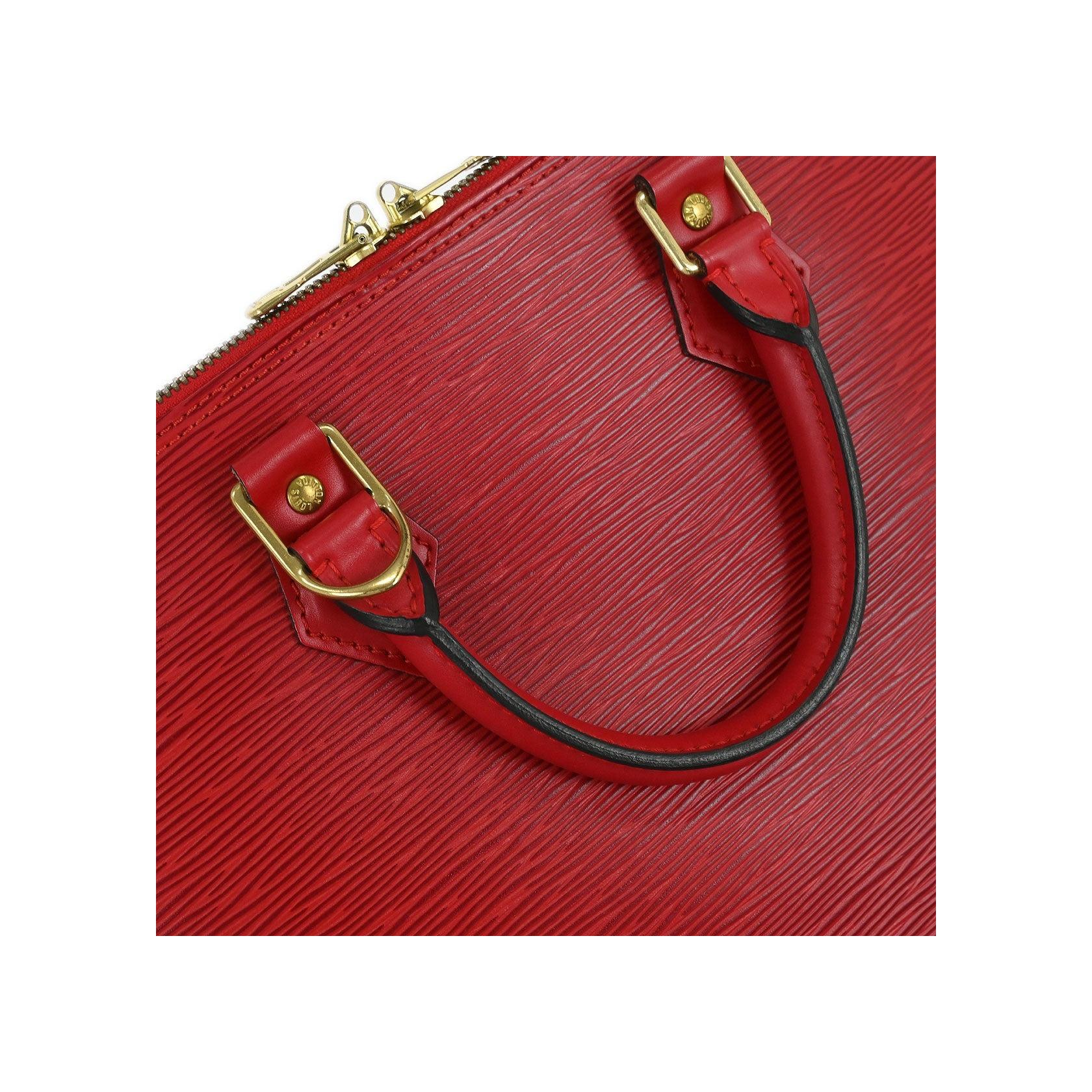 Sac À Main Louis Vuitton Alma Vintage - Red - Image 6