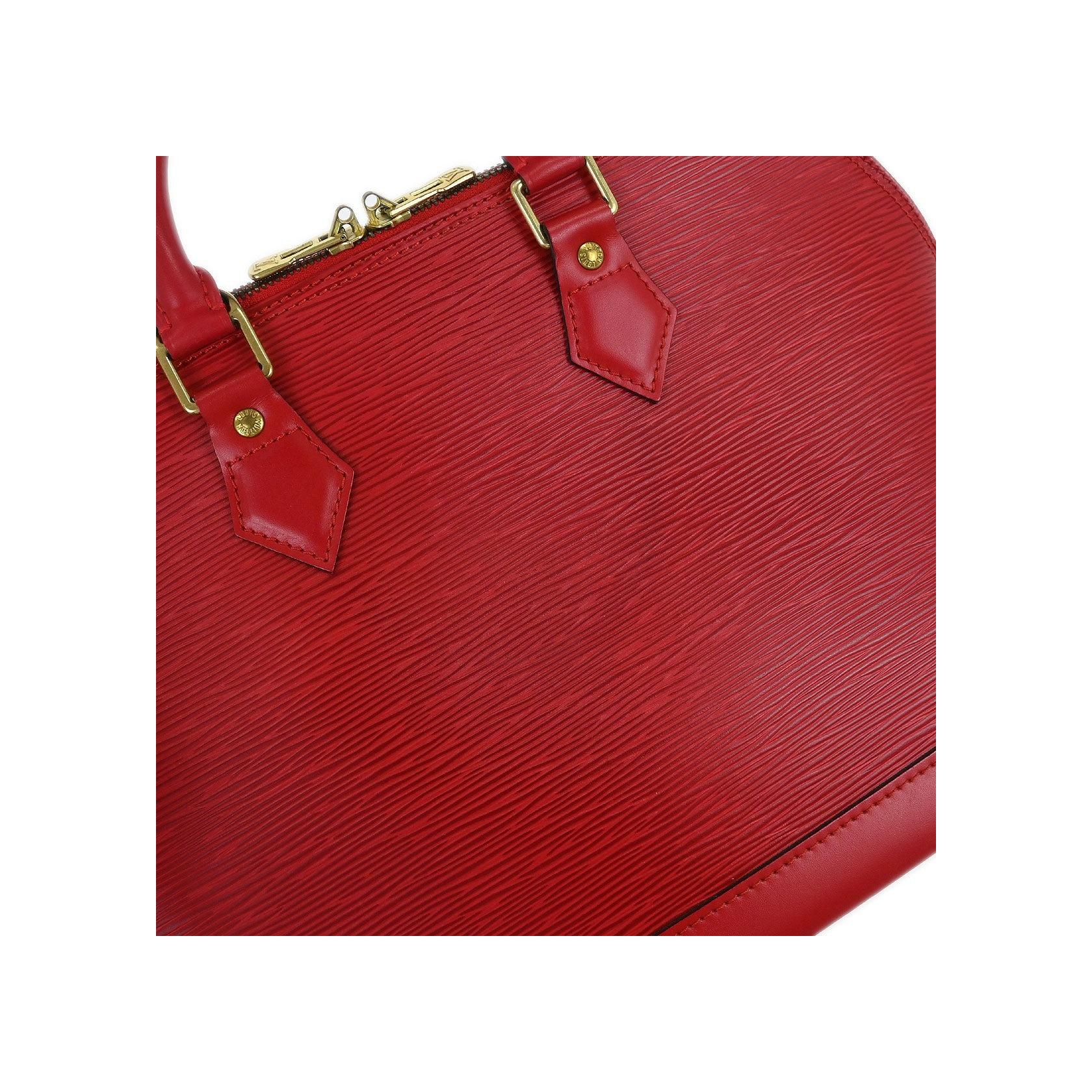 Sac À Main Louis Vuitton Alma Vintage - Red - Image 9