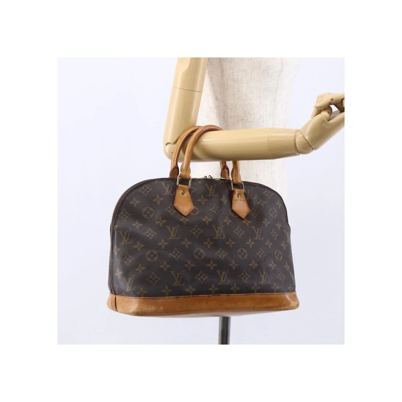 Sac À Main Louis Vuitton Alma Vintage - Brown - Image 14