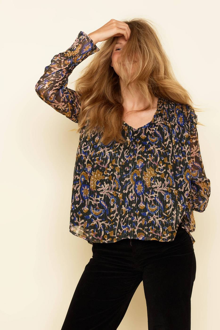Blouse Dara - Print Lurex - Image 2