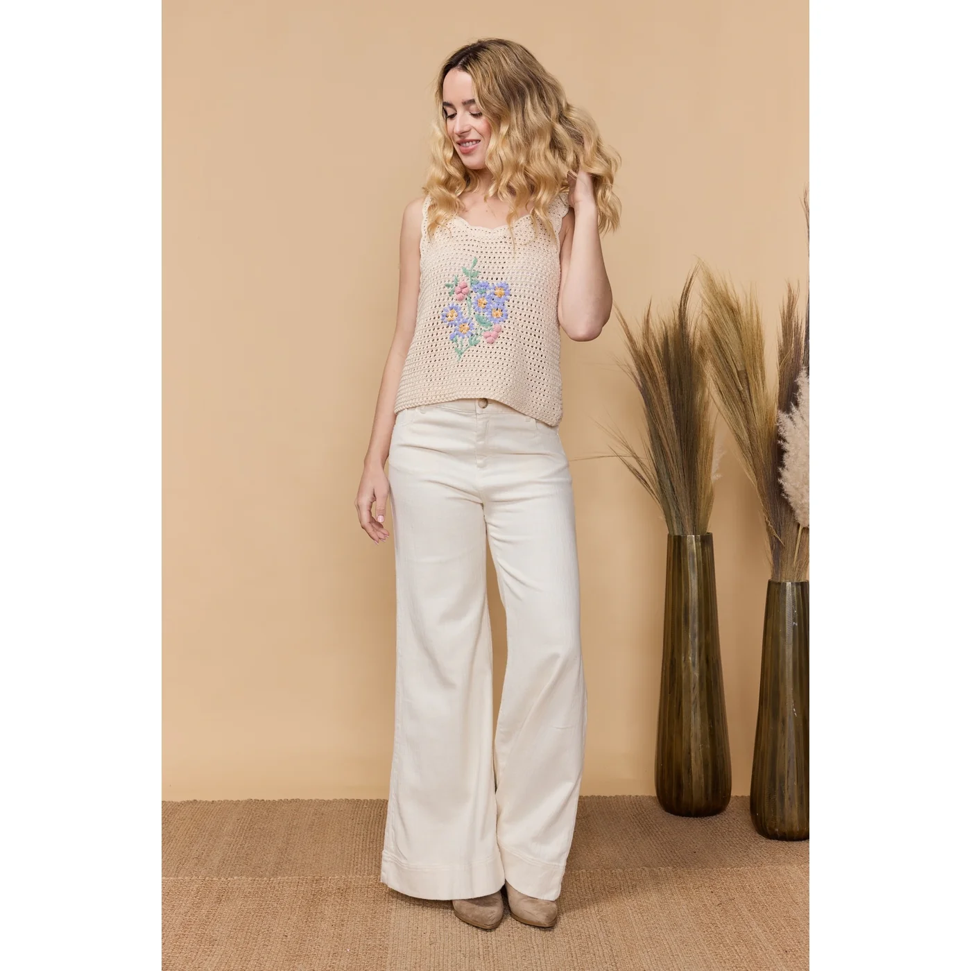 Pantalon Daisyjones - Creme - Image 7