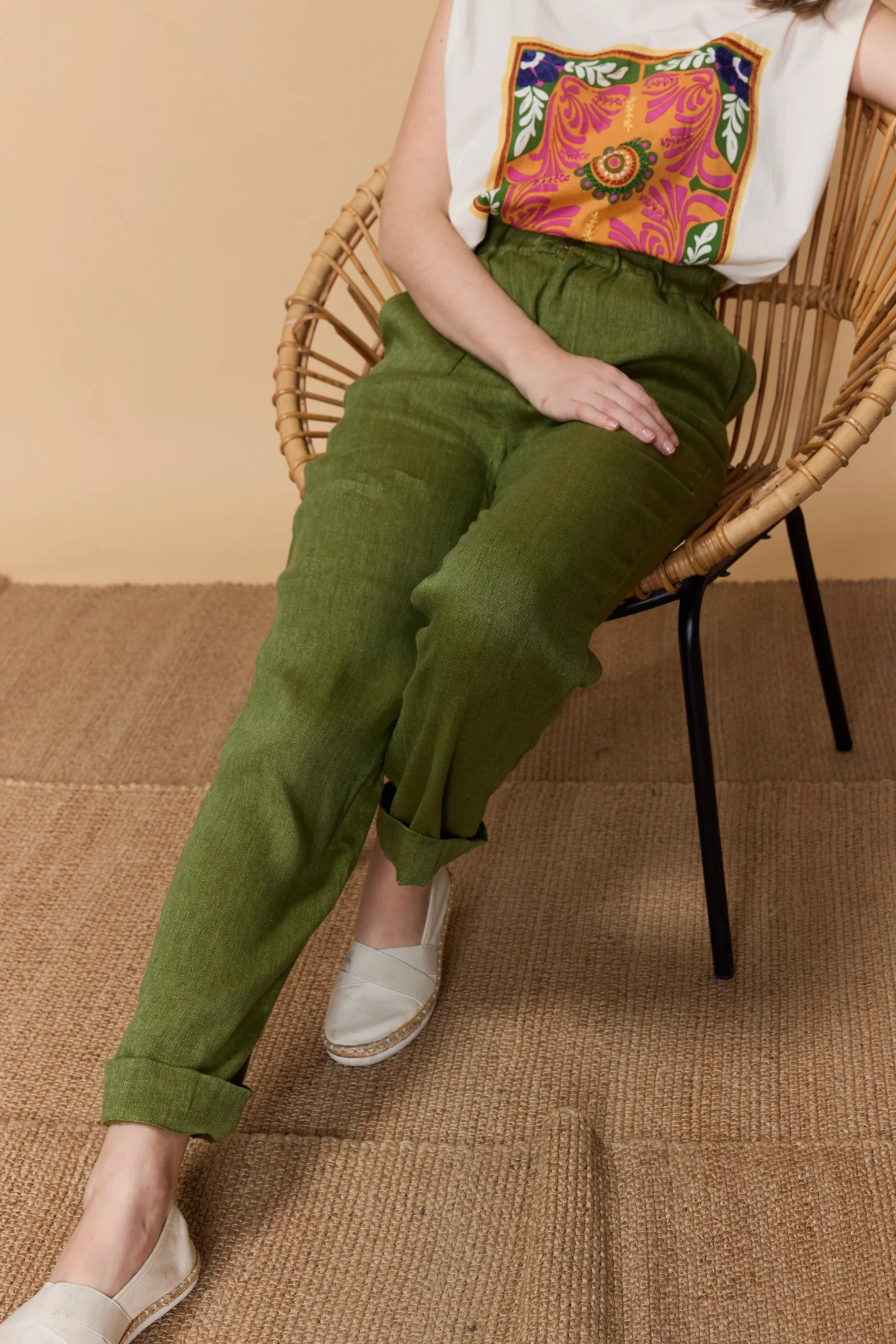 Pantalon Nadere - Vert - Image 10