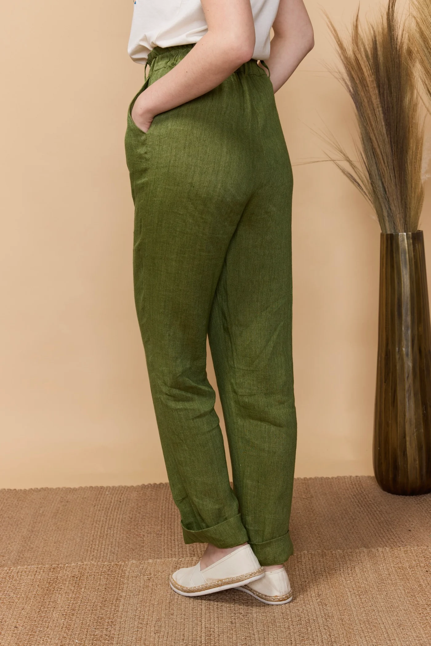Pantalon Nadere - Vert - Image 11