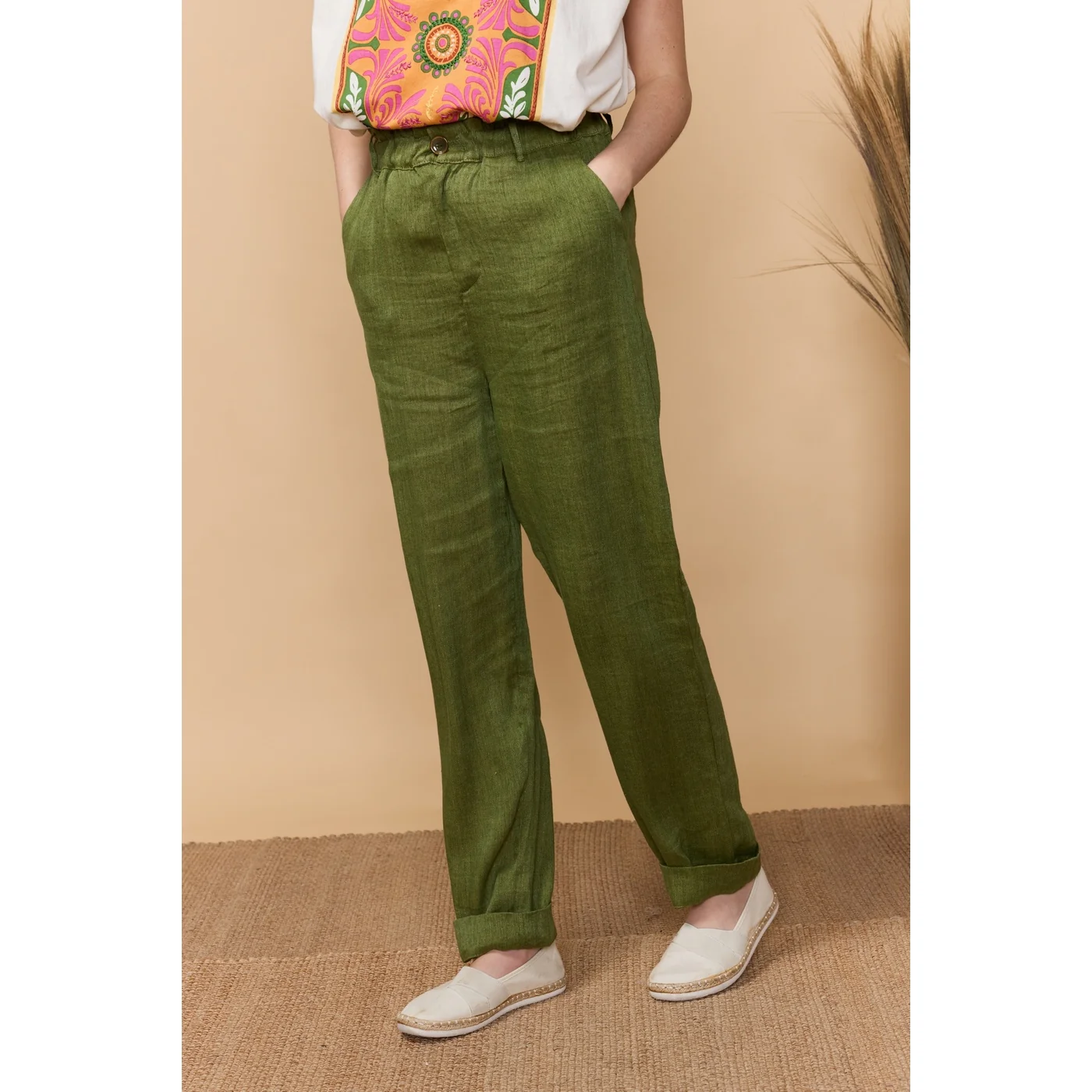 Pantalon Nadere - Vert - Image 2