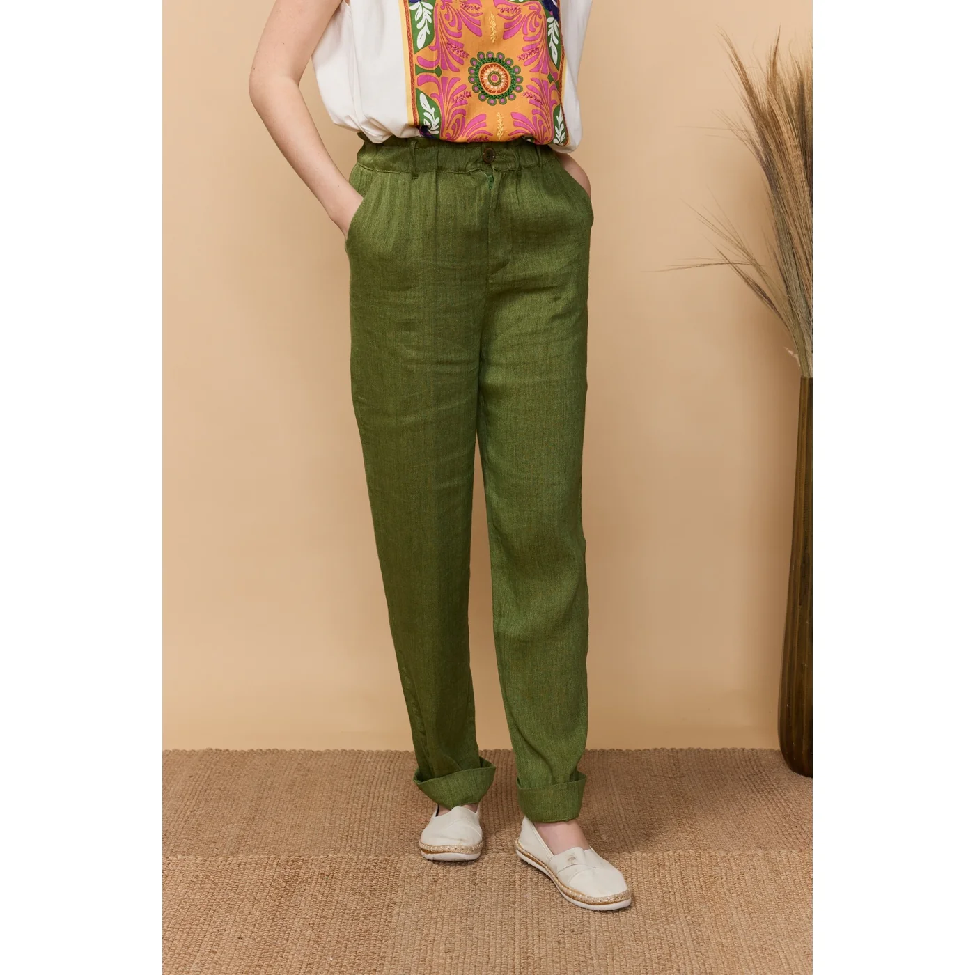 Pantalon Nadere - Vert - Image 3
