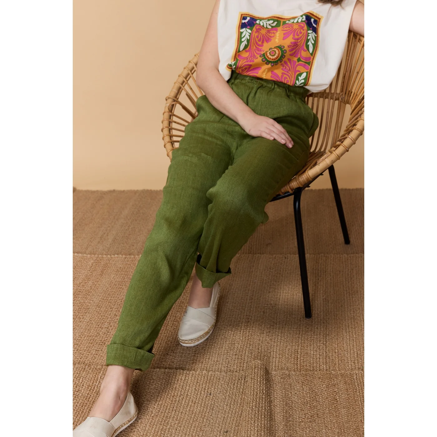 Pantalon Nadere - Vert - Image 4