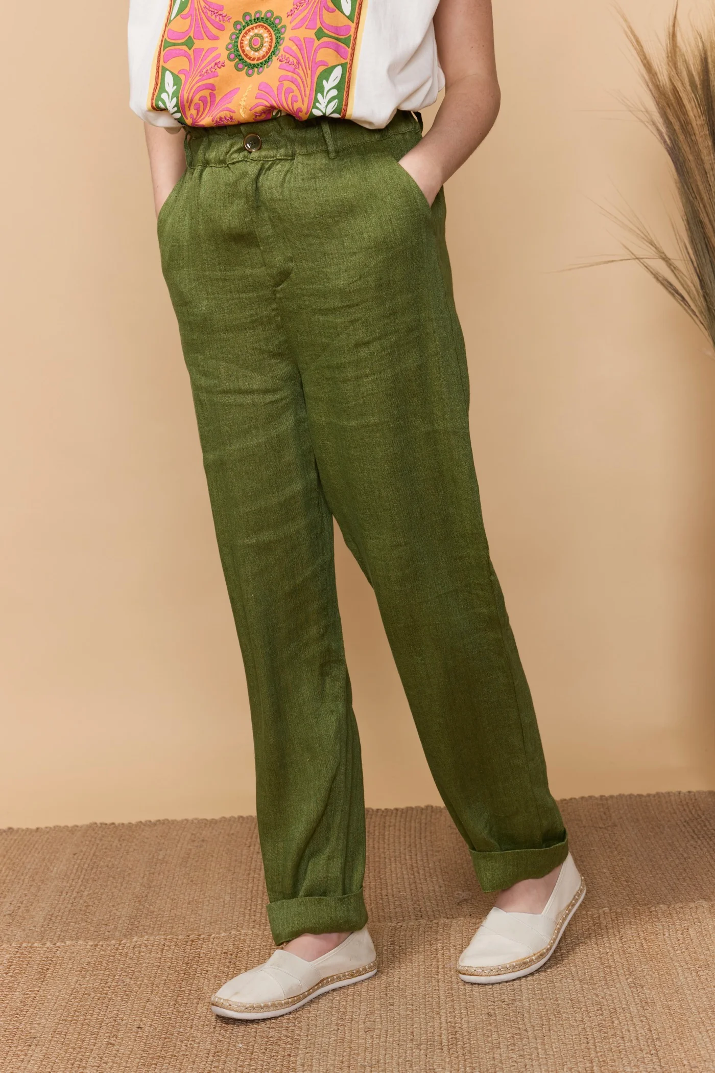 Pantalon Nadere - Vert - Image 8