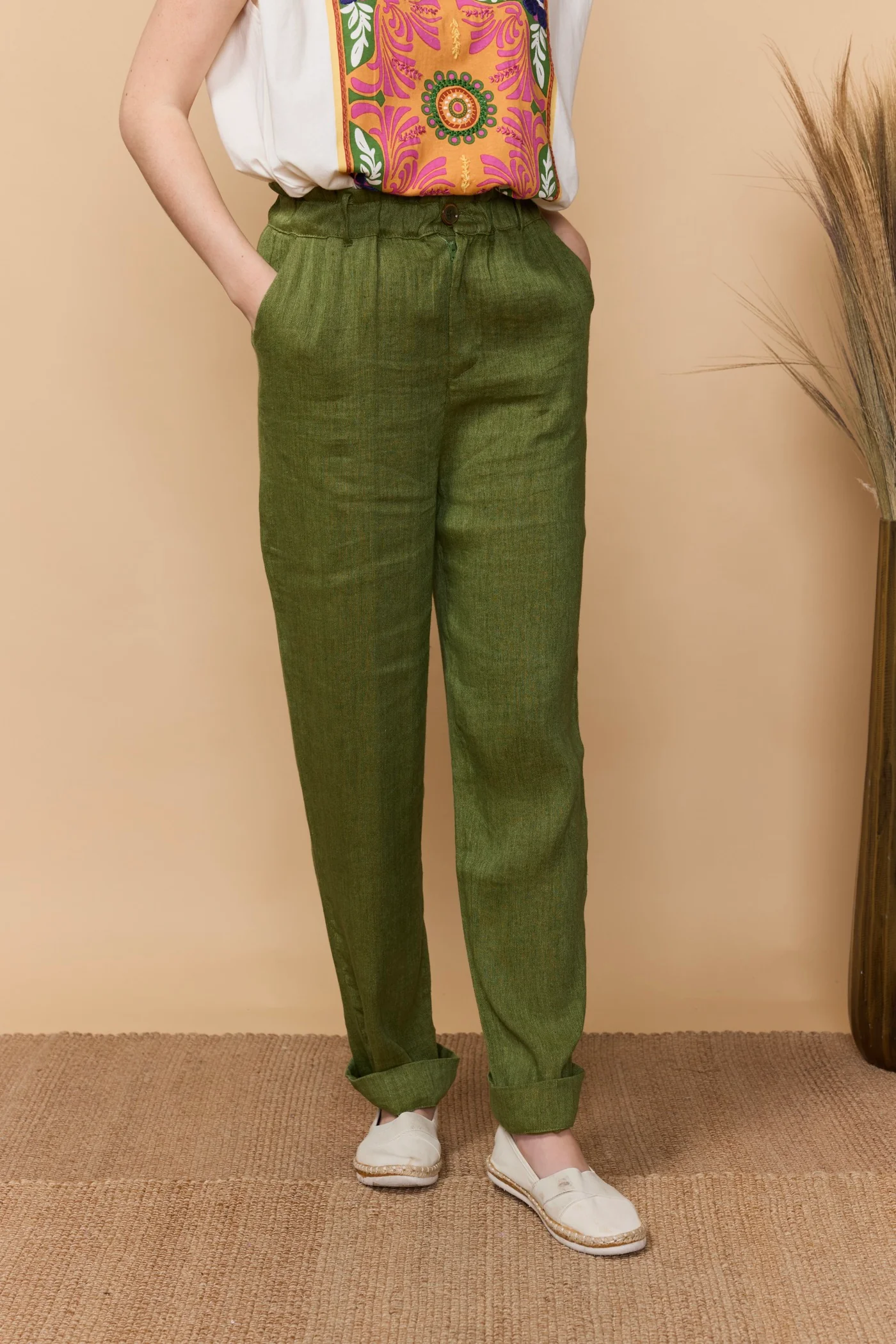 Pantalon Nadere - Vert - Image 9