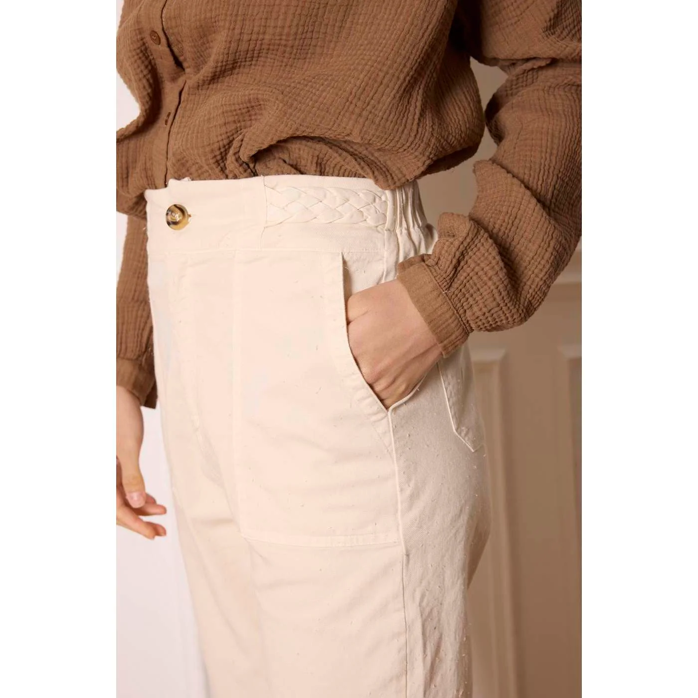 Pantalon Pamo - Ecru - Image 2