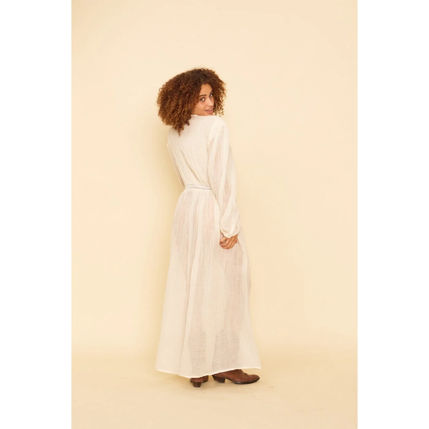 Robe Ykonic - Ecru - Image 2